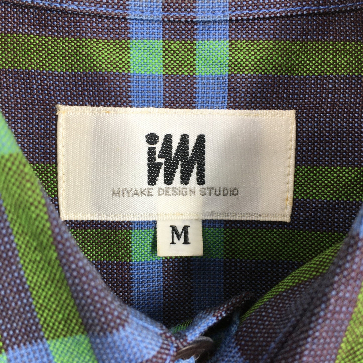 Issey Miyake Plaid Wool Shirt Medium