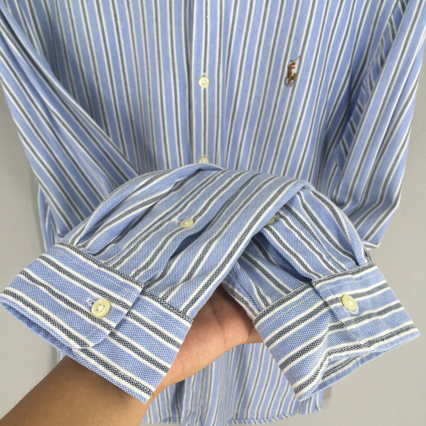 Polo Ralph Lauren Vertical Striped Slim Fit Shirt Large