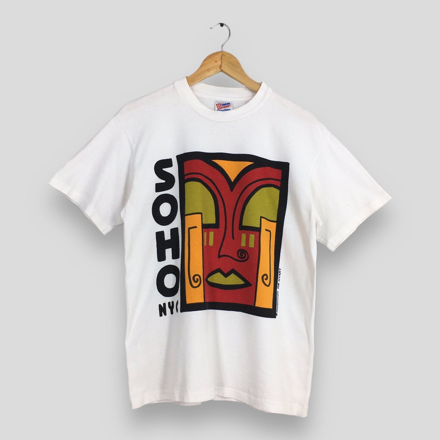 Soho Nyc Pop Art White T shirt Medium