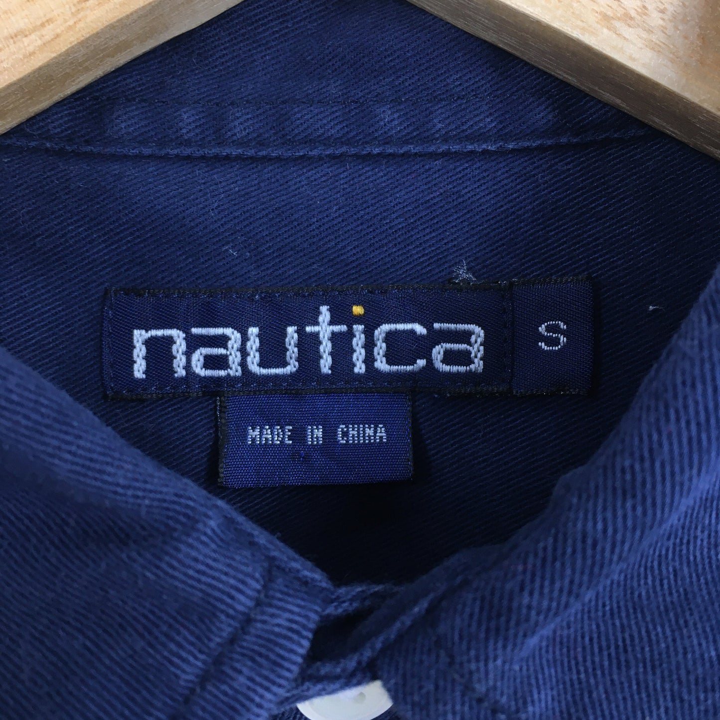 Nautica Denim Blue Oxfords Shirt Small