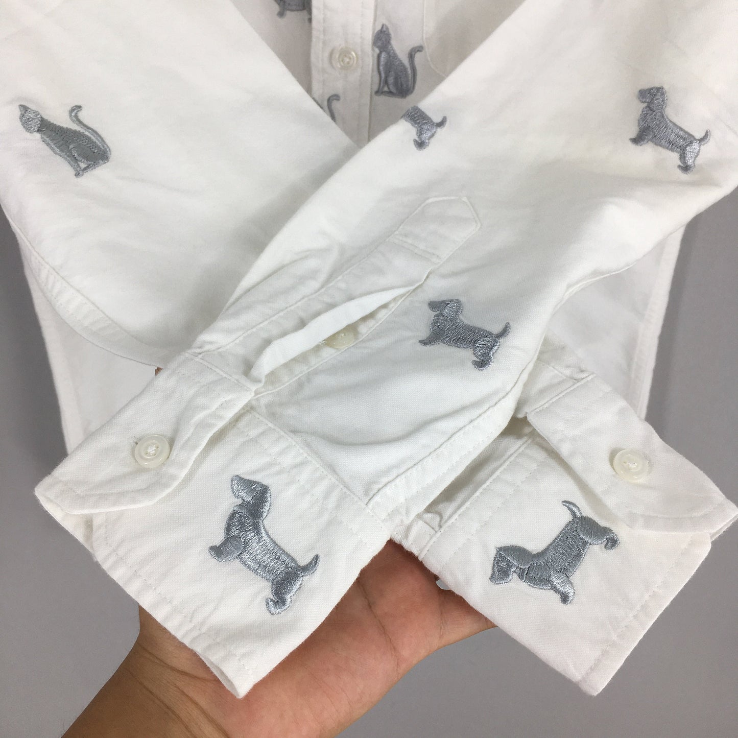 Thom Browne White Oxfords Shirt Medium