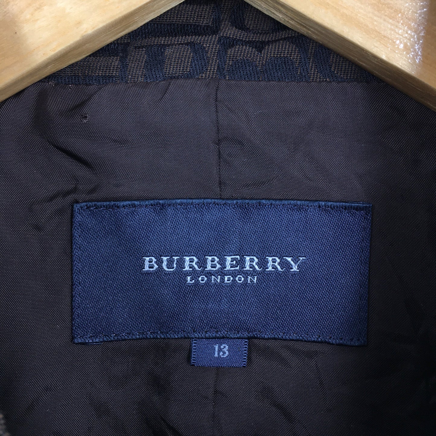 Burberrys Of London Monogram Brown Vest Jacket Small