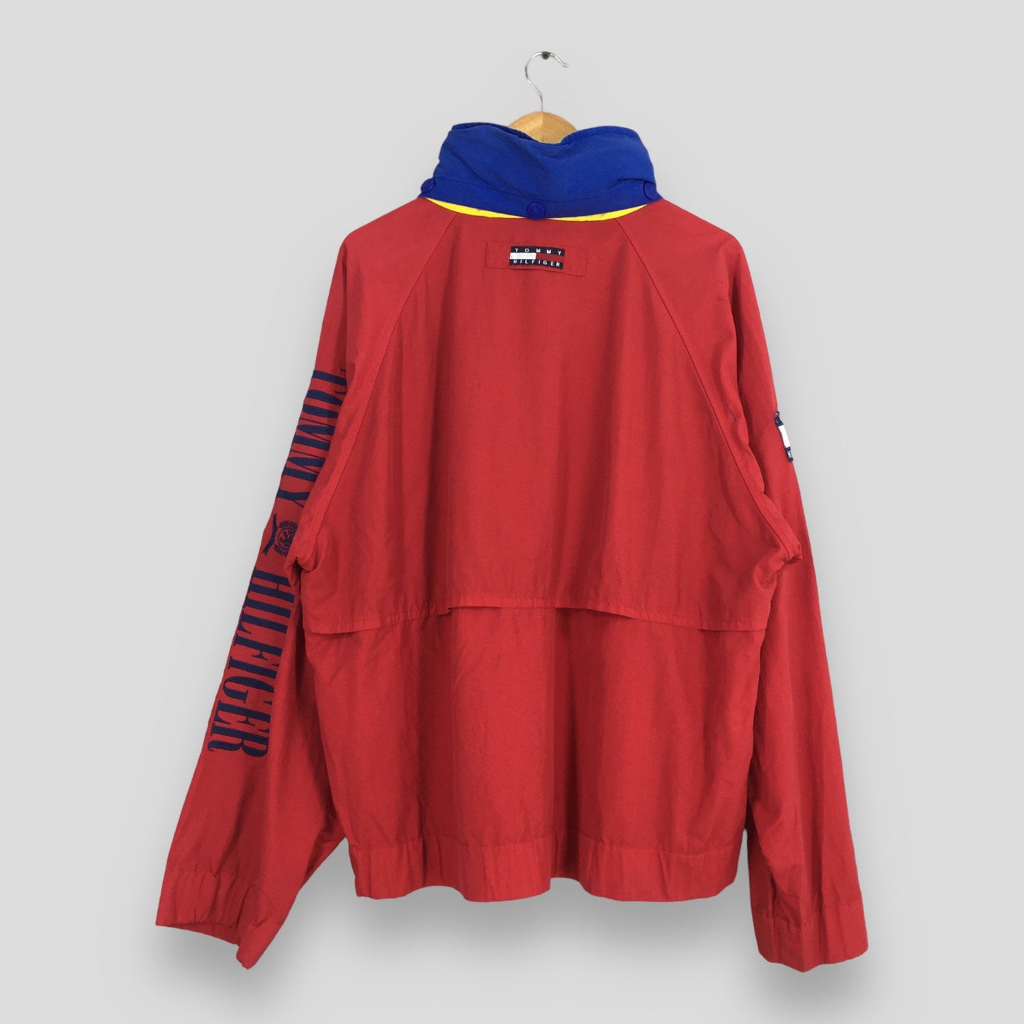 Tommy Hilfiger Red Windbreaker Jacket Large