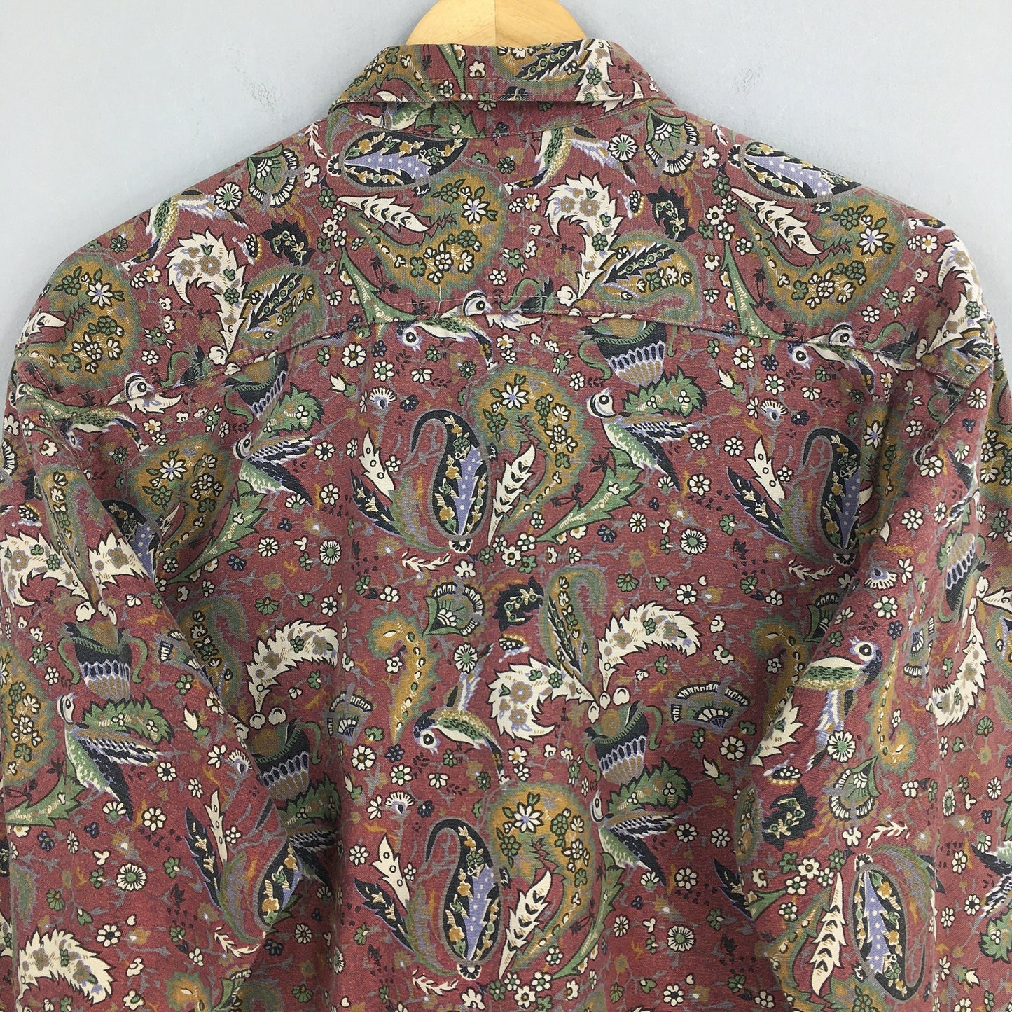 Paisley Floral Shirt Casual Large