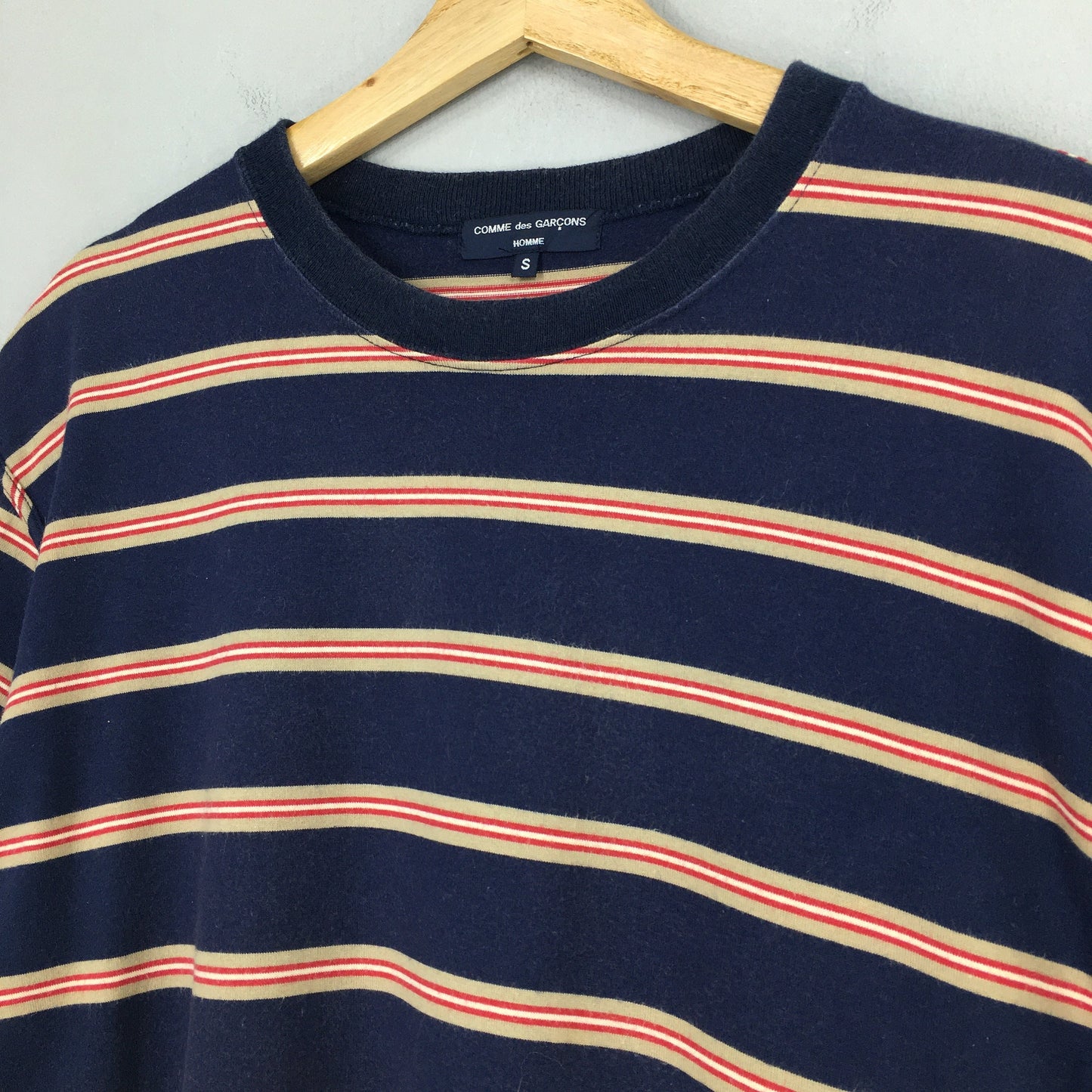 Comme Des Garcons Homme Stripes Multicolor T shirt Small