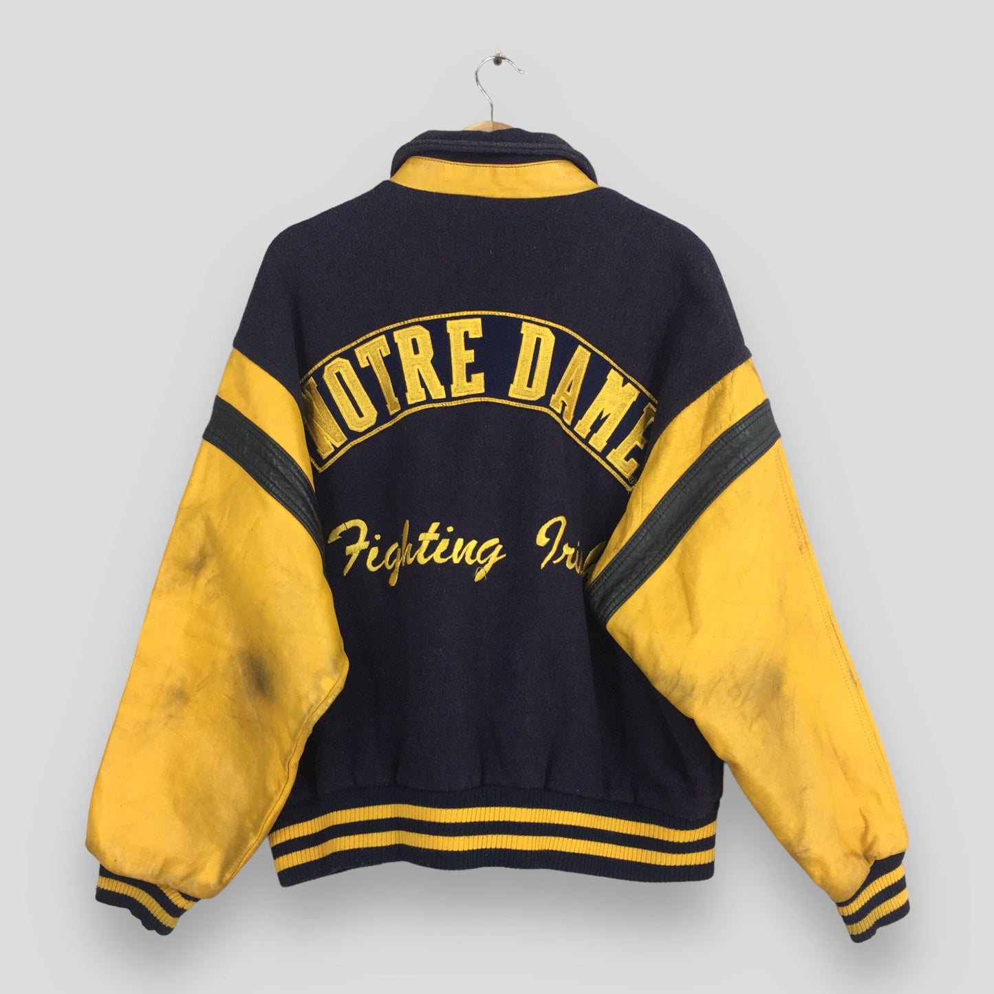 Notre Dame Football NCAA Varsity Jacket Large