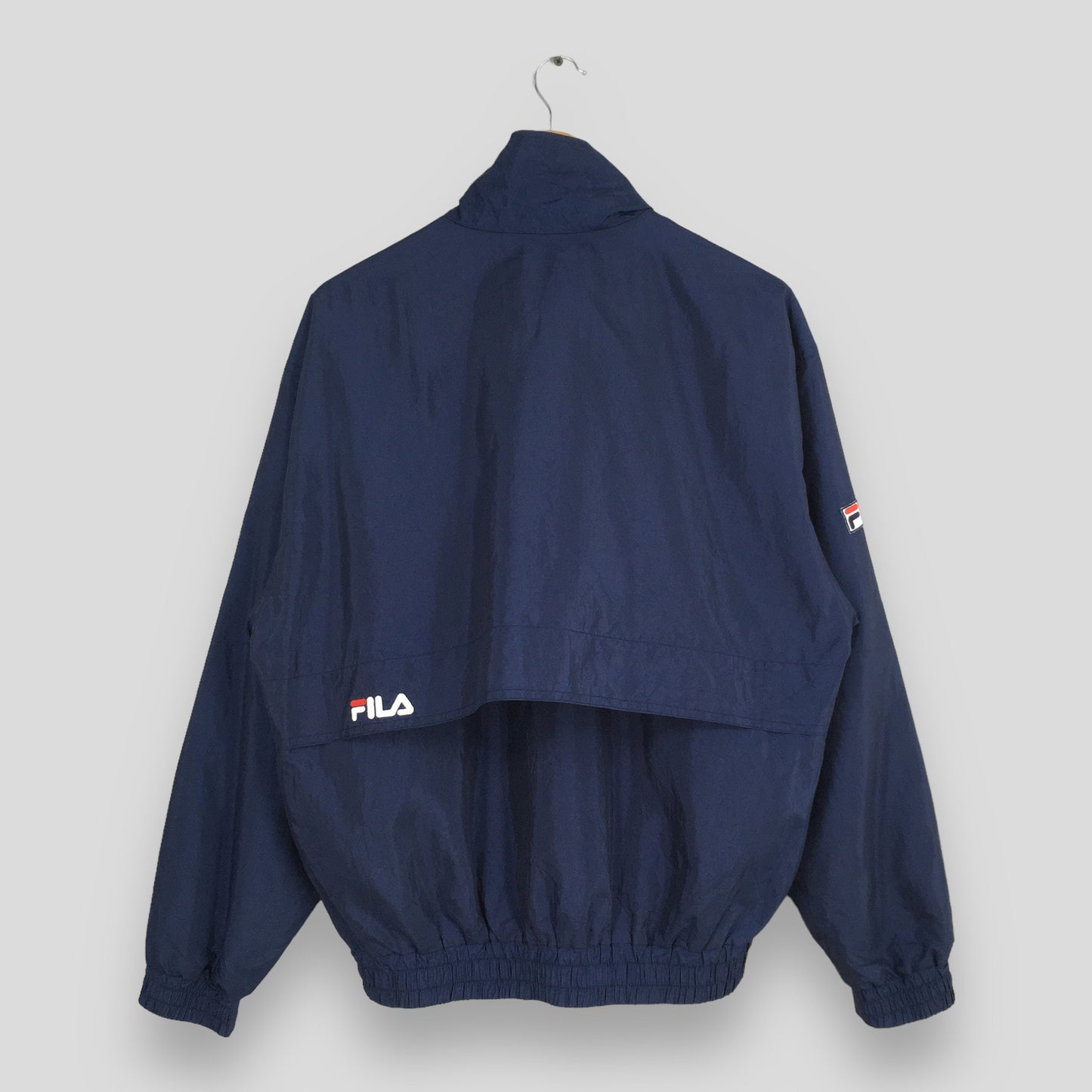 Fila Sports Blue Windbreaker Jacket Large