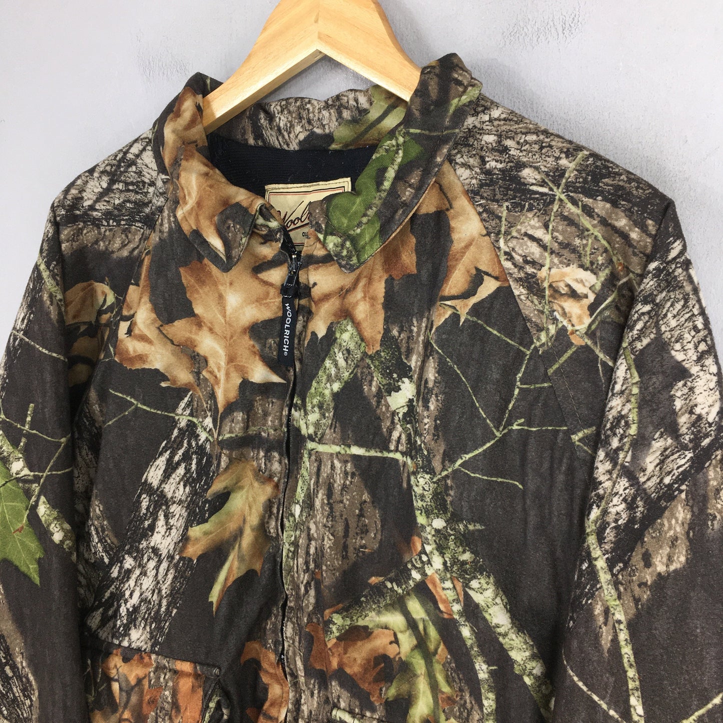 Woolrich Mossy Oak Camo Zipper Jacket Large