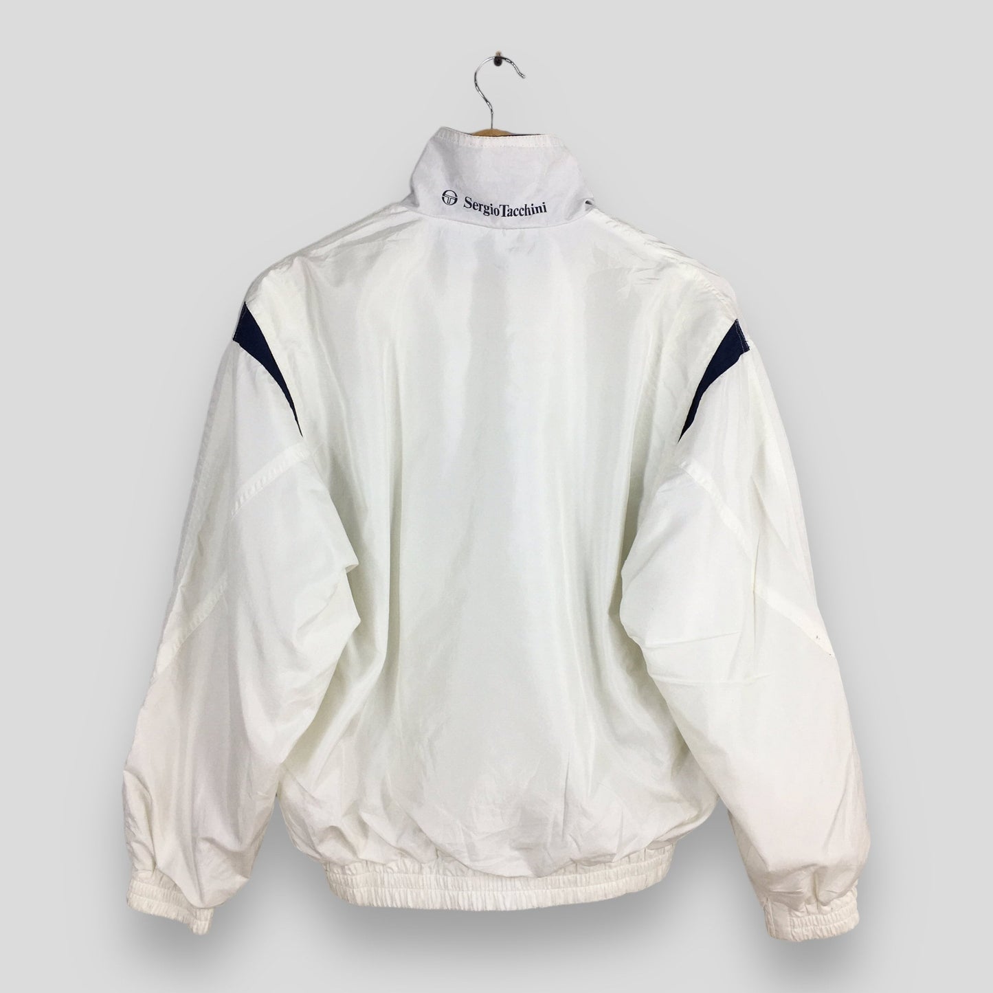 Sergio Tacchini Windbreaker White Jacket Small