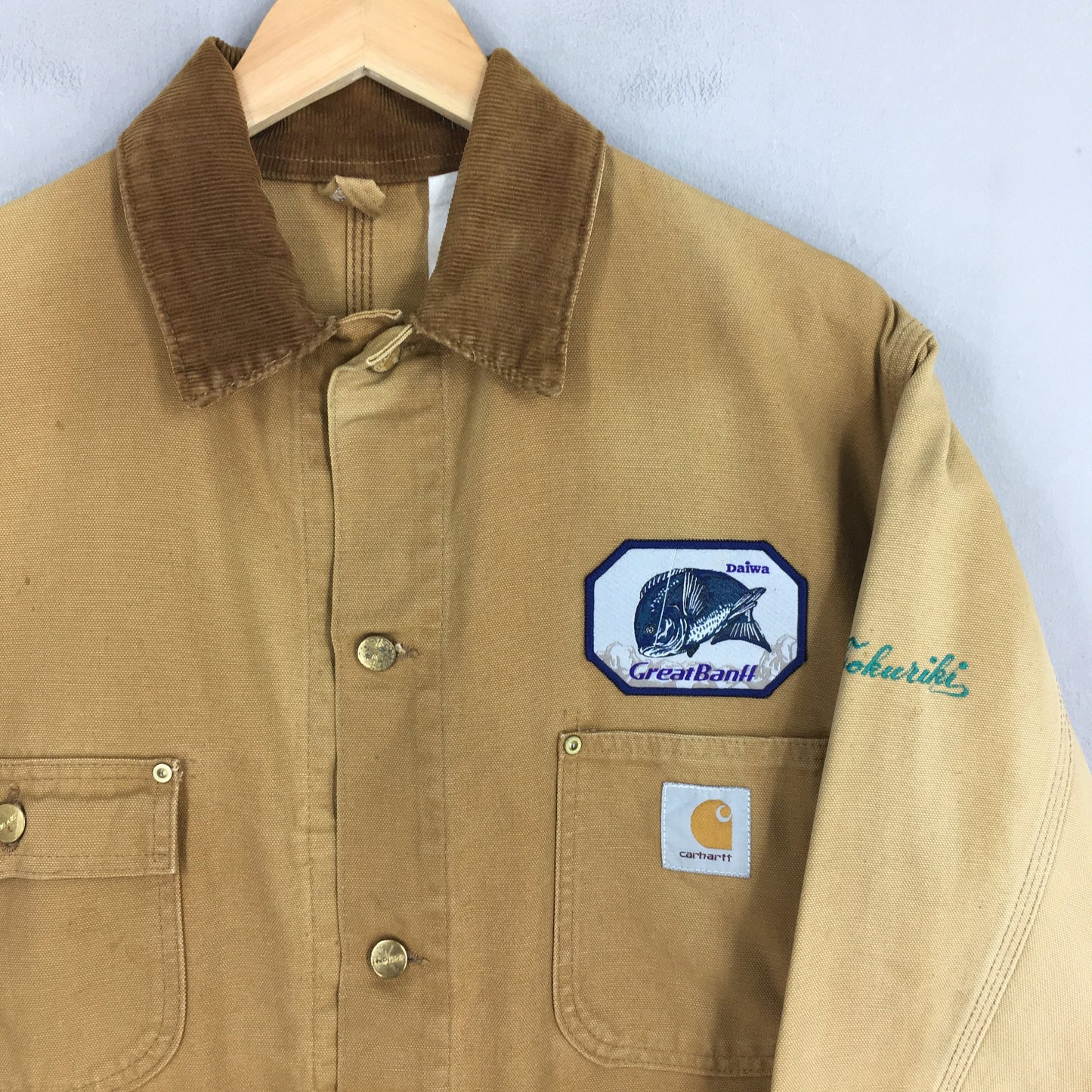 Carhartt Workwear Brown Denim Jacket Large