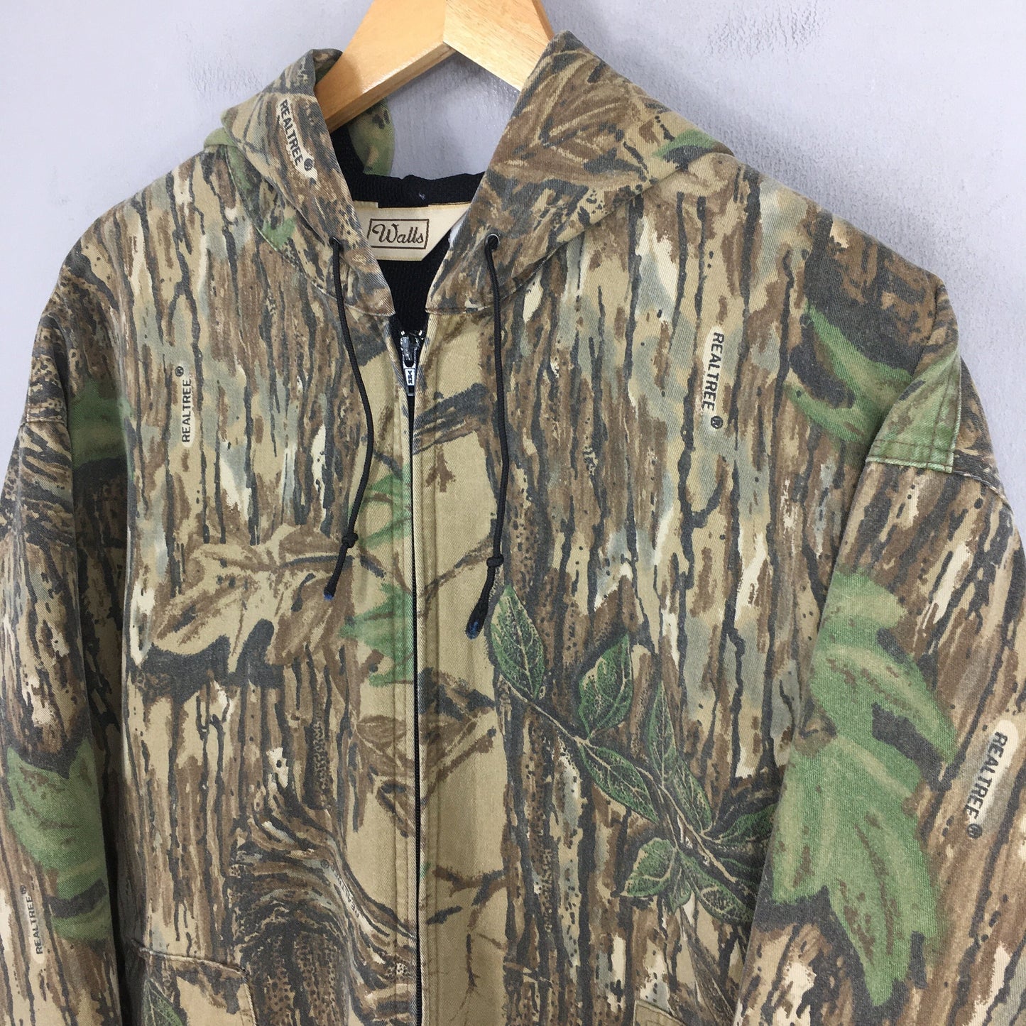 Walls Real Tree Camo Olive Hoodie Jacket XXLarge