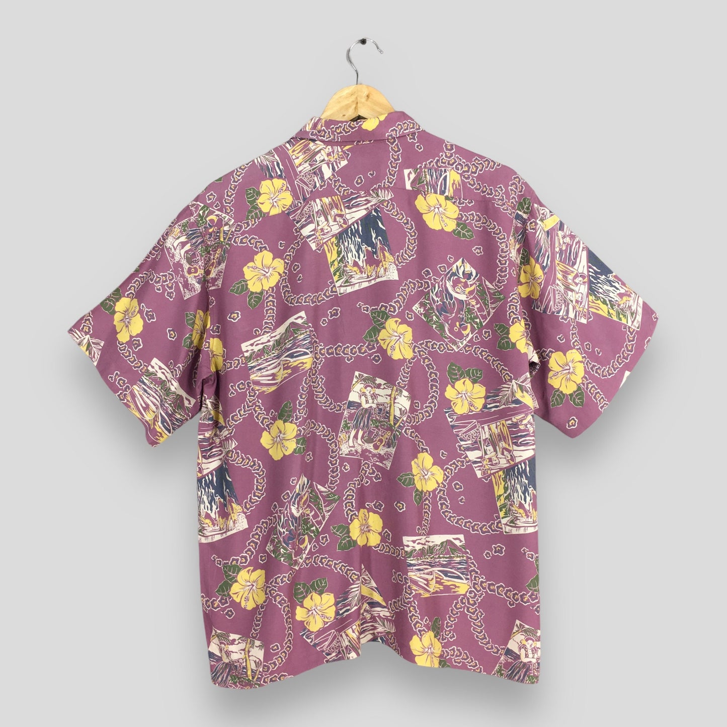 Glove House Hawaiian Hibiscus Shirt Medium