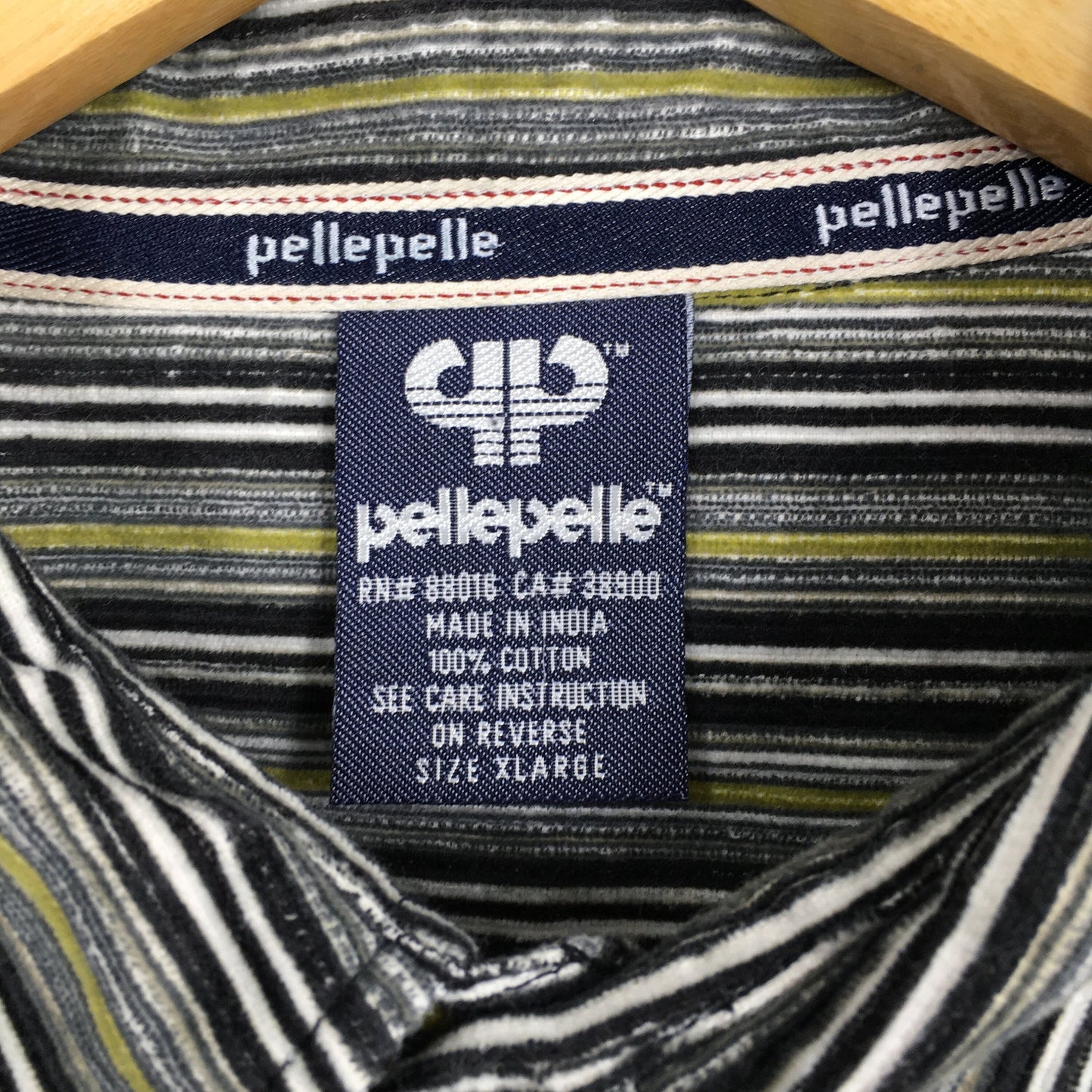 Pelle Pelle Multicolor Stripes Corduroy Shirt XLarge