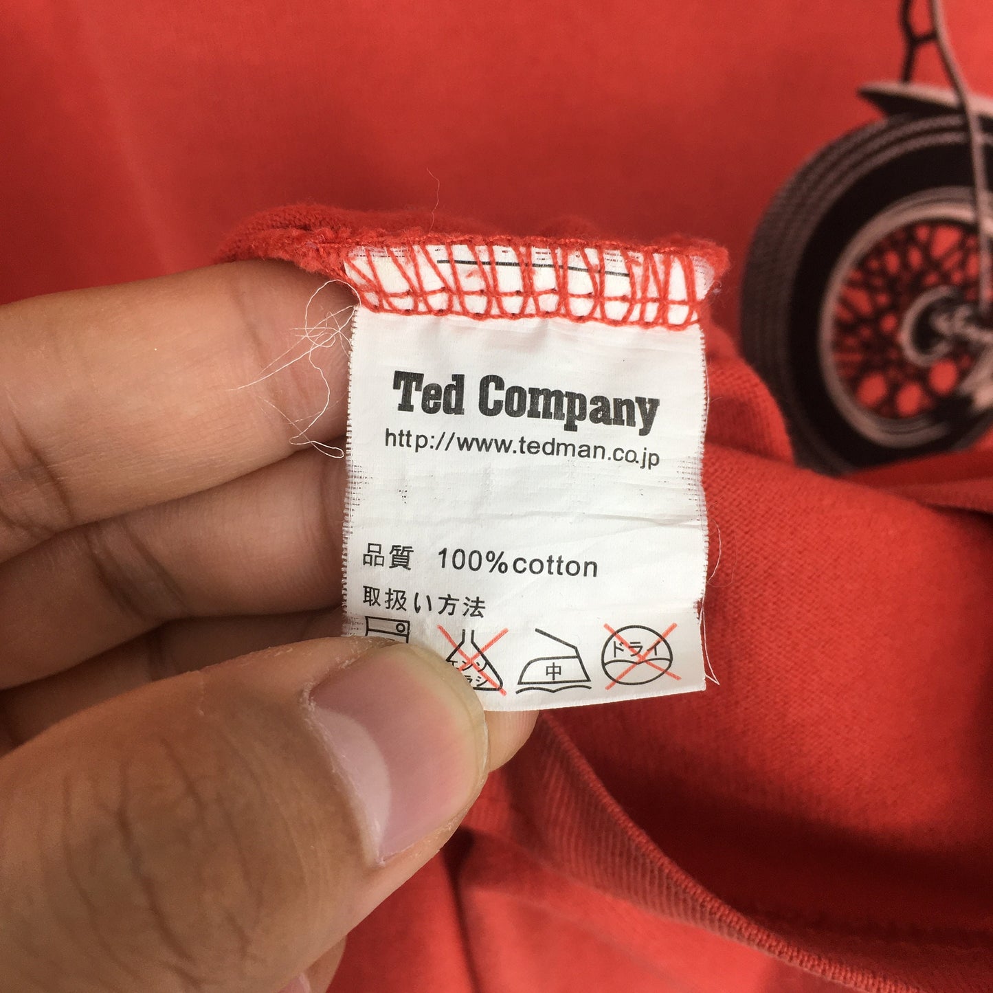 Ted Company T shirt Small Tedman's Angry Teddy Red Devil M.C. Bikers