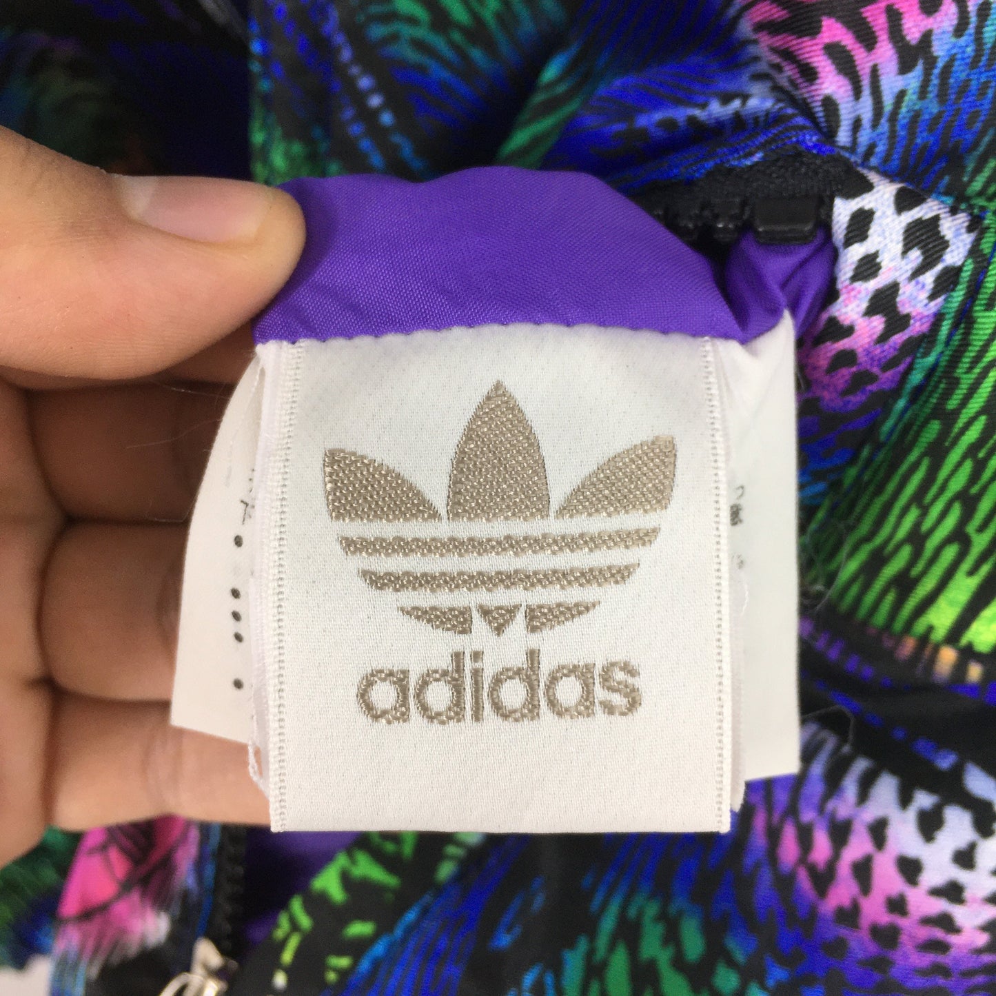 Adidas Pop Art Trefoil Windbreaker Hoodie Medium