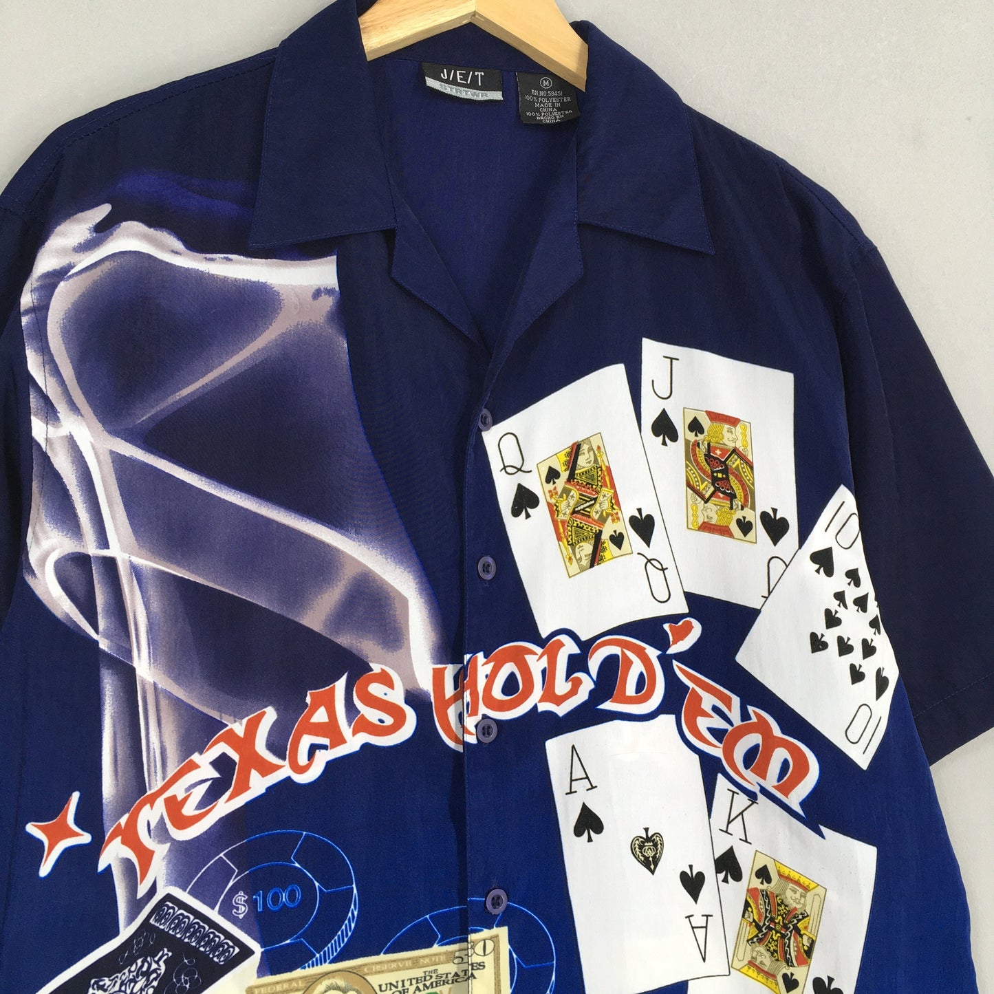 Vintage 90s King Casino Texas Hold'em Shirt Medium