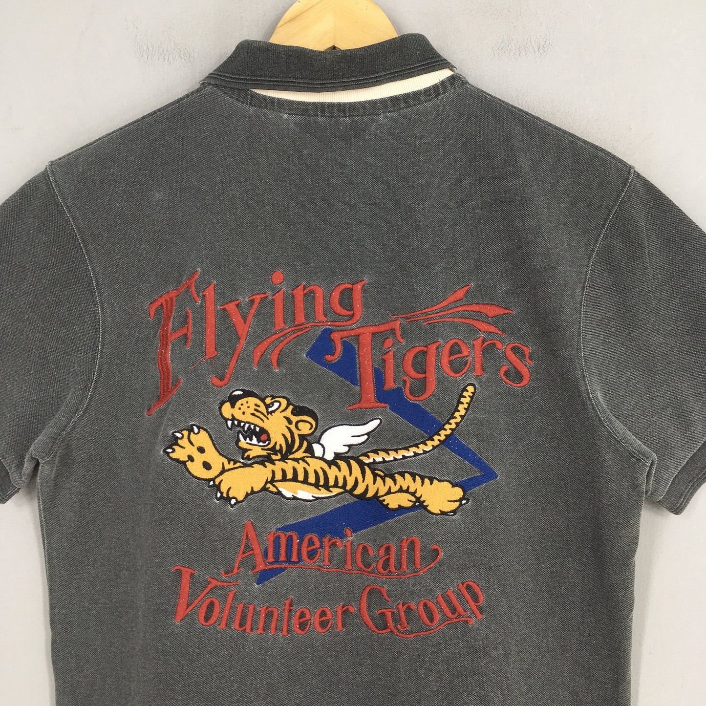 Avirex Flying Tigers Air Force Polo Shirt Large