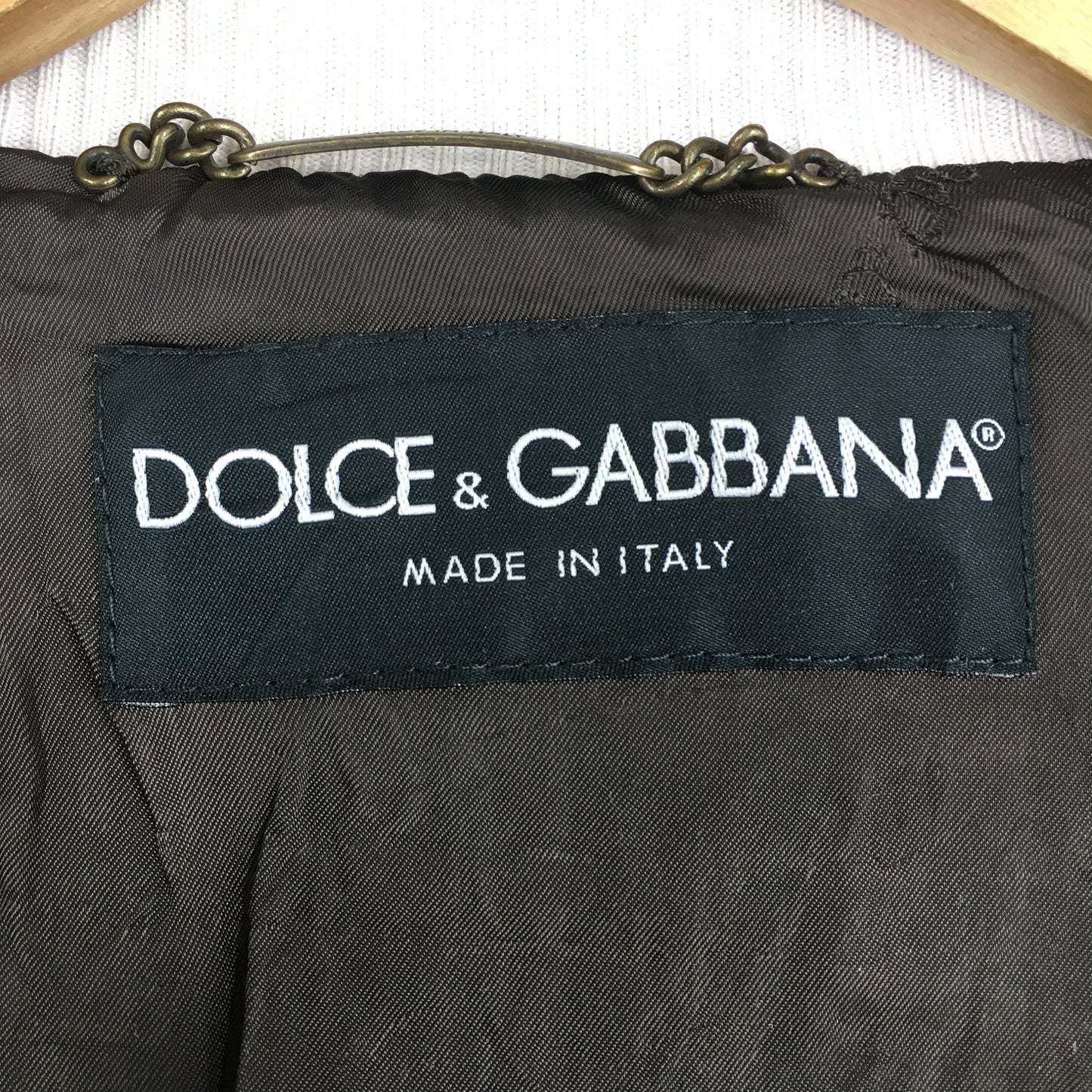 Dolce Gabbana White Ladies Leather Jacket XSmall