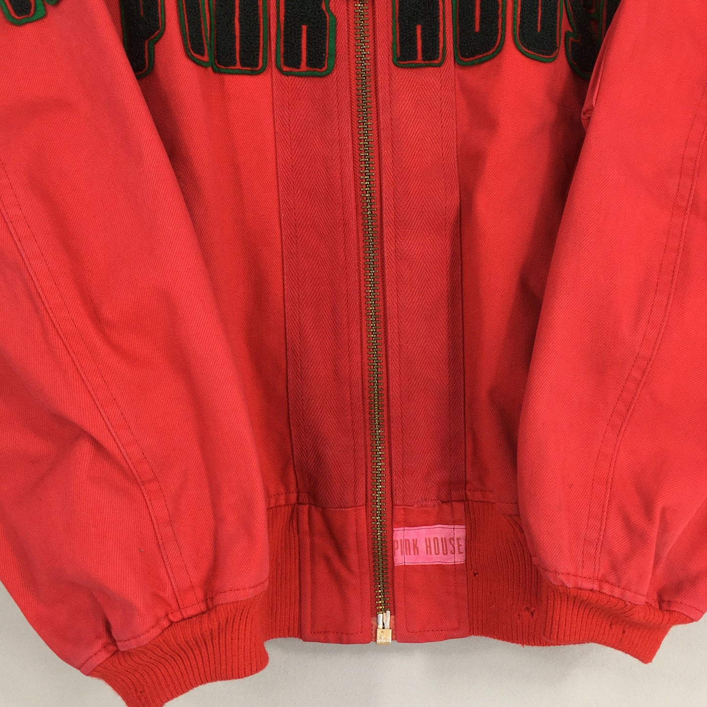 Pink House Japan Red Bomber Jacket Large