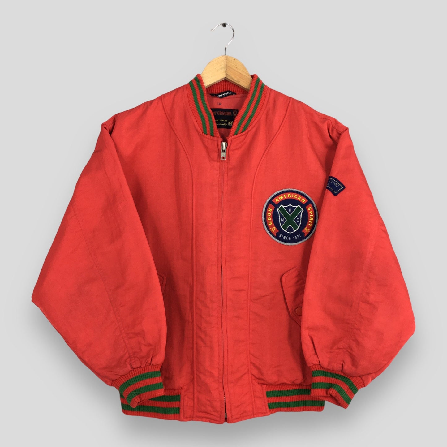 Mcgregor Cup Red Bomber Varsity Jacket Medium