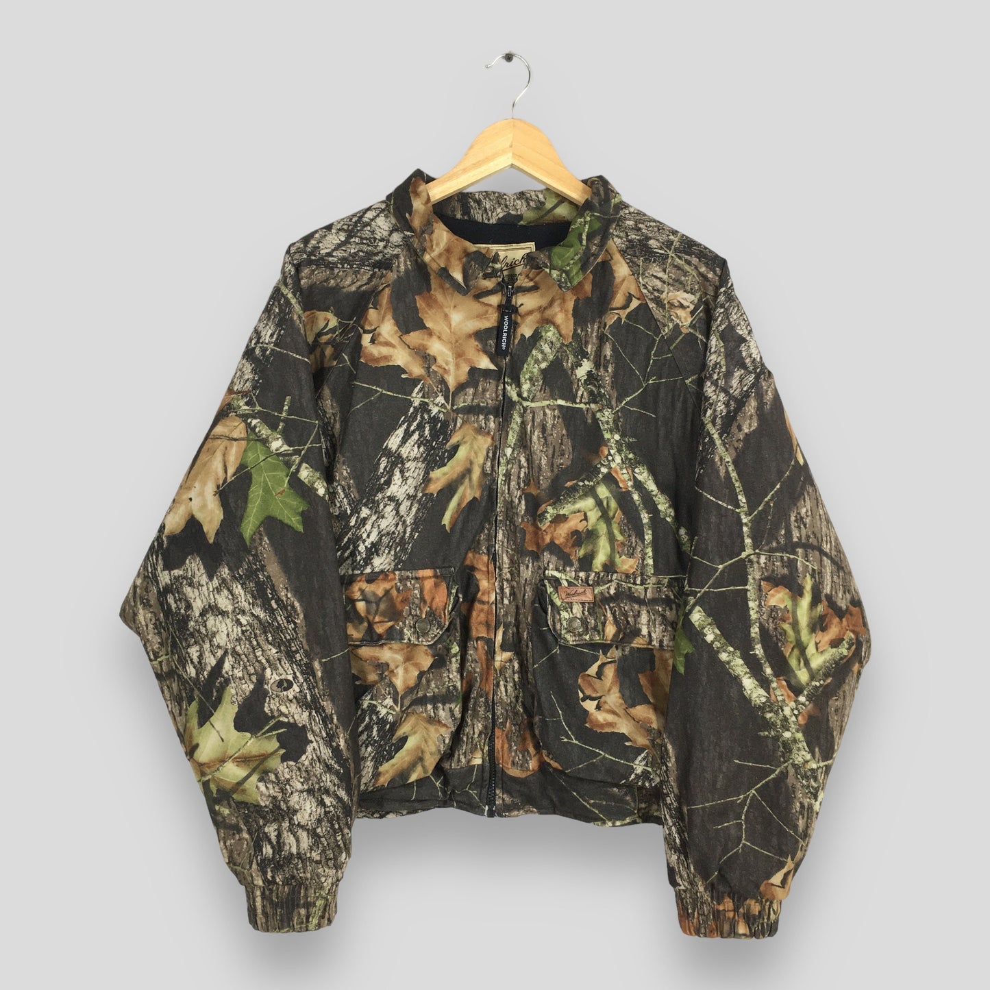 Woolrich Mossy Oak Camo Zipper Jacket Large