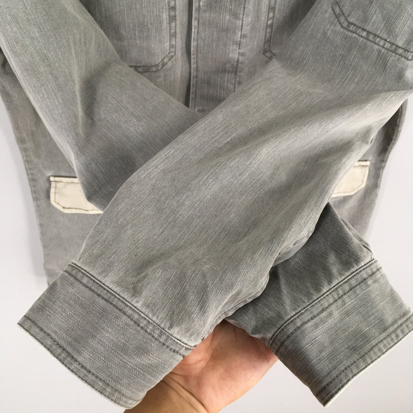 Columbia Gray Workwear Denim Jacket Large