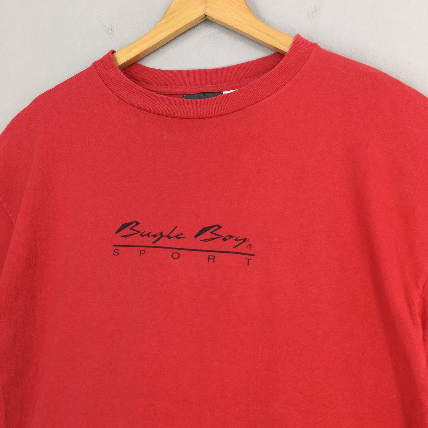 Bugle Boy Sailing Sport Usa Red T shirt Large