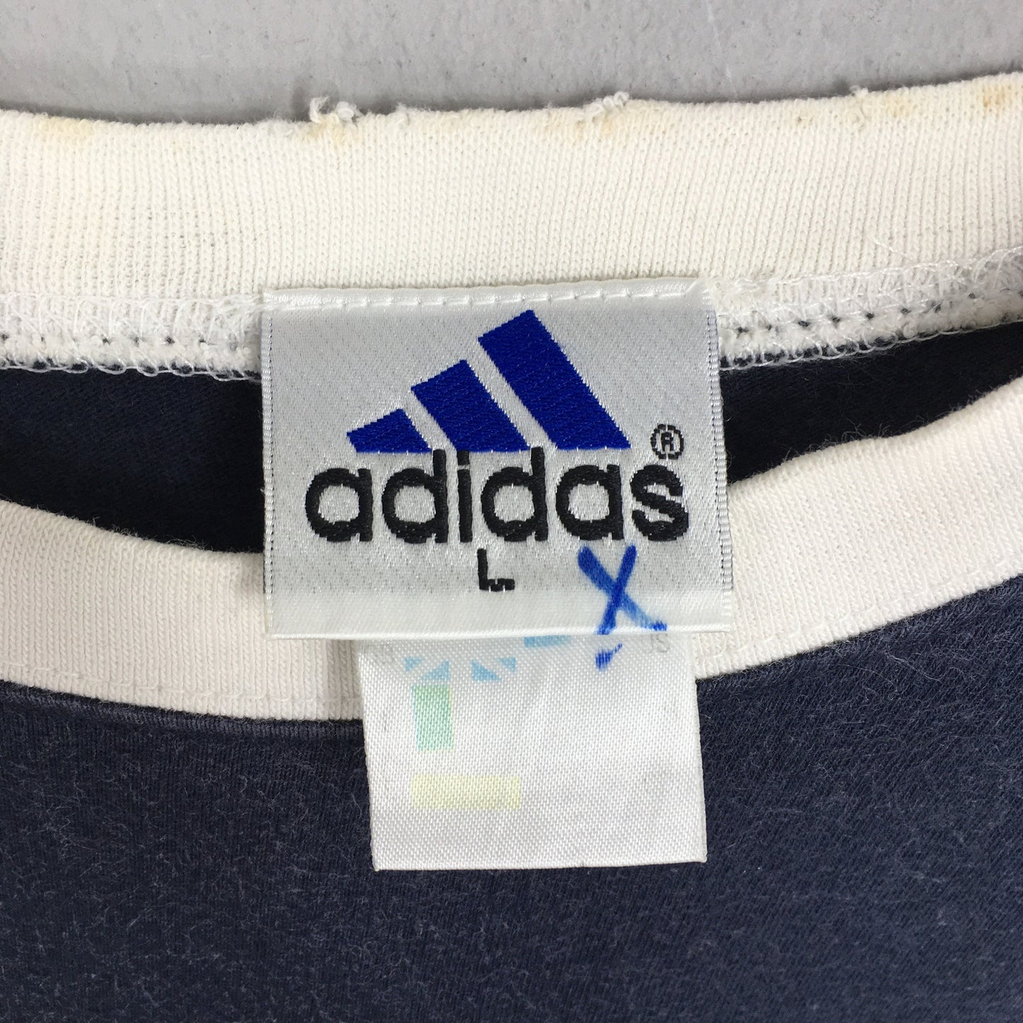 Adidas Trefoil Blue T shirt Large