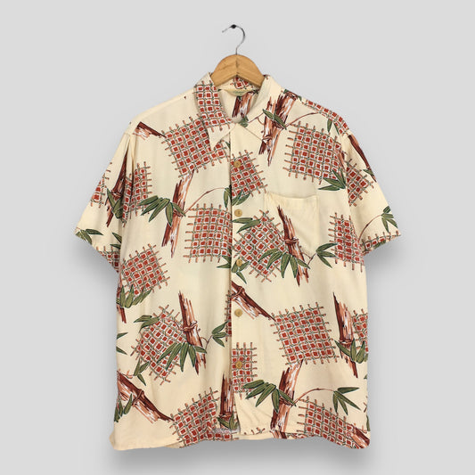 Edwin Hawaiian Aloha Bamboo Rayon Shirt XLarge