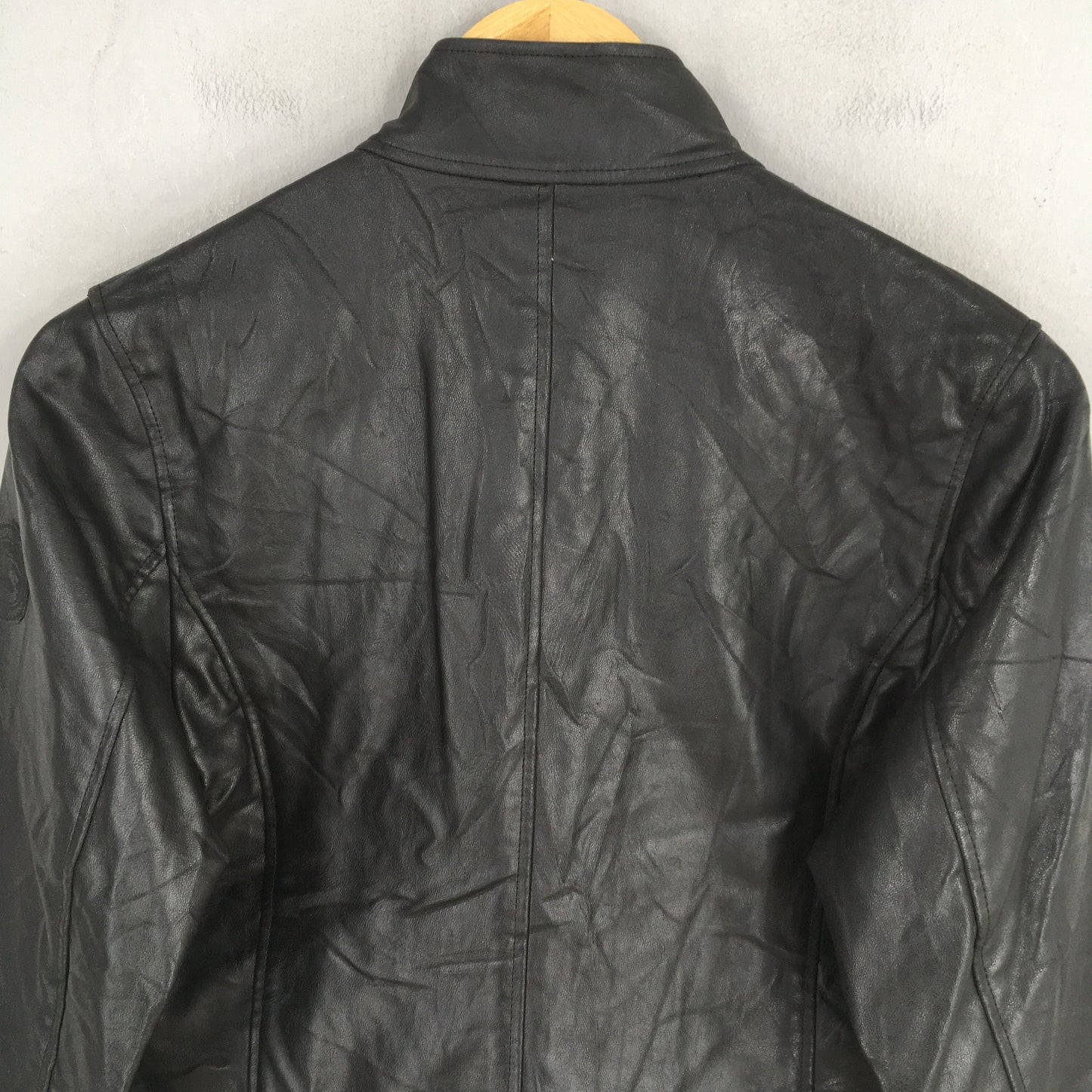 Burberrys England Polyester Faux Leather Coat Jacket XSmall