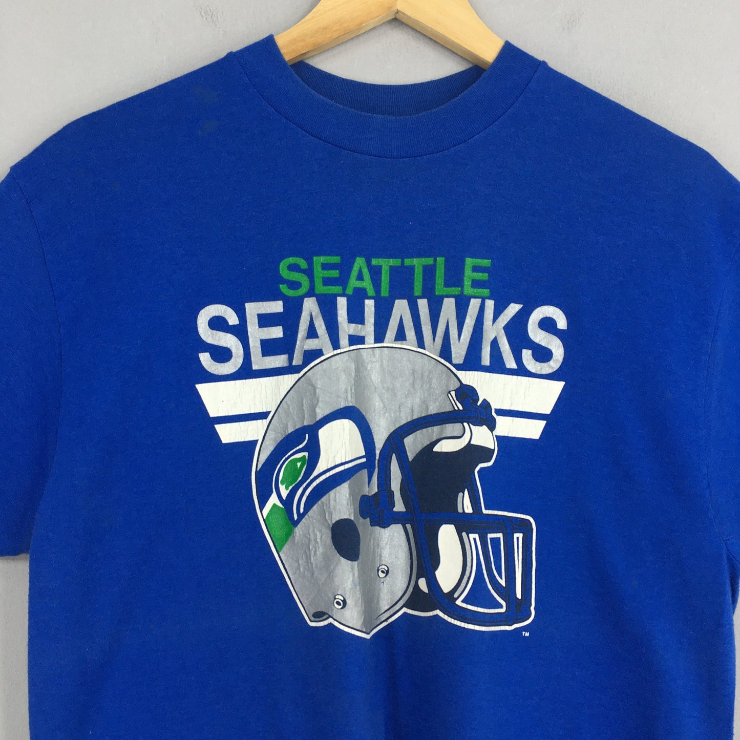 Seattle Seahawks Football NFL Blue T shirt XLarge