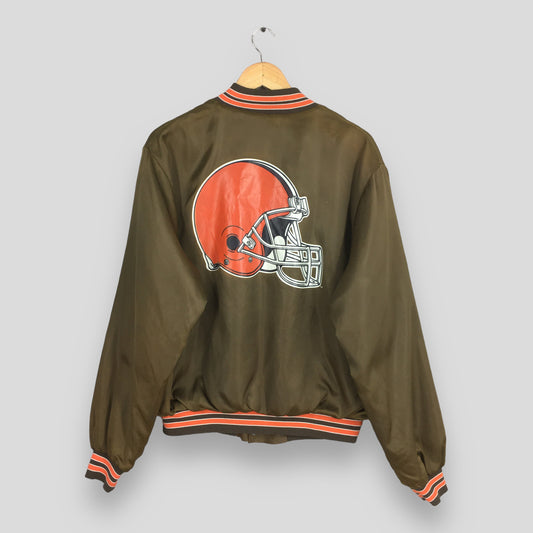 Cleveland Browns Rugby NFL Bomber Jacket Large