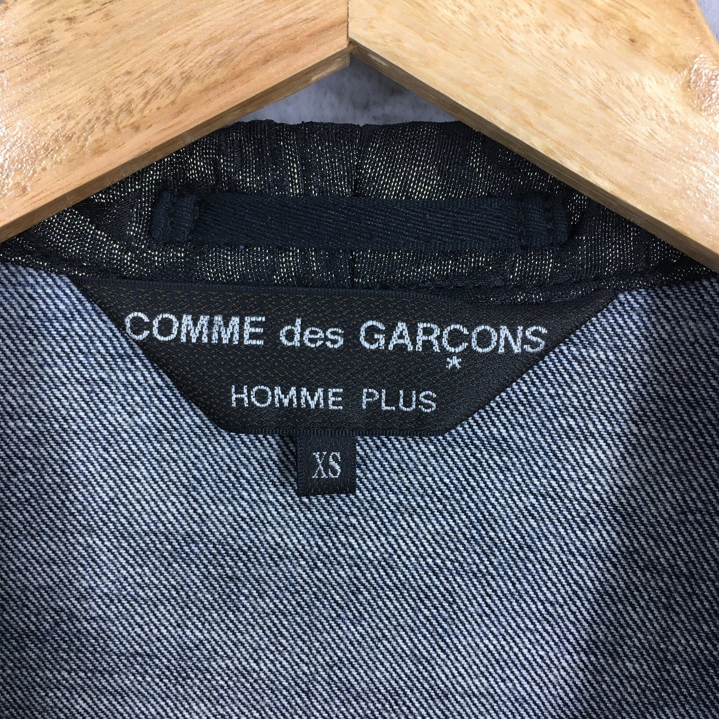 Comme Des Garcons Homme Plus Denim Abstract Jacket Women Cardigan XSmall