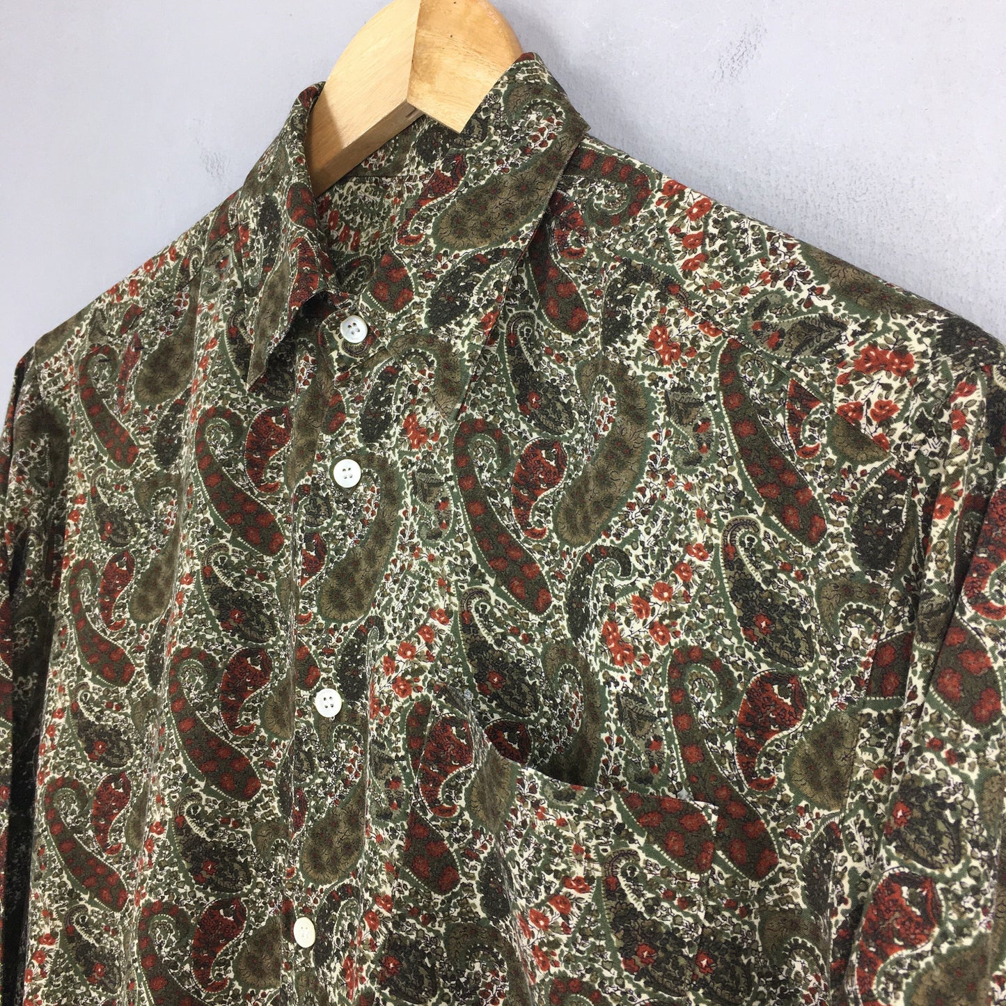 Paisley Floral Shirt Casual Medium