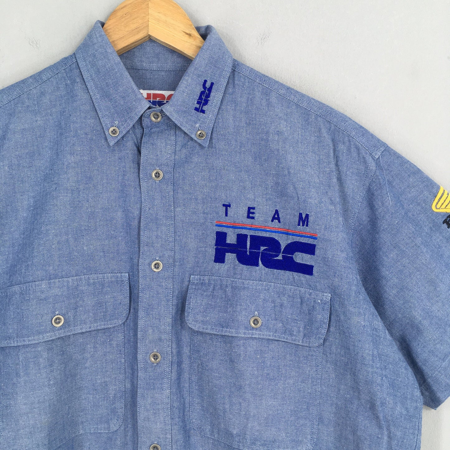 Honda Racing Team HRC Chambray Blue Shirt Medium