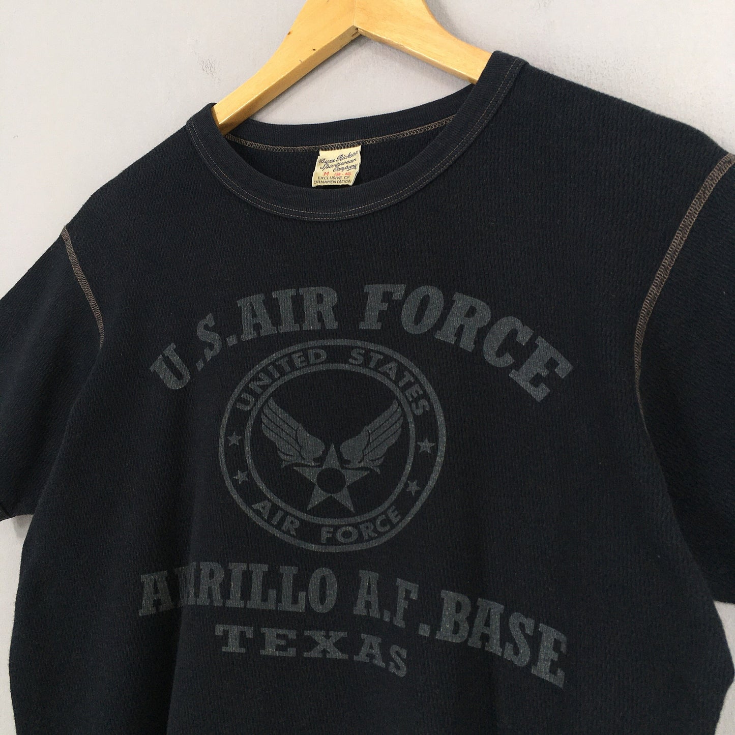 Buzz Rickson Us Air Force Usaf Black T shirt Medium