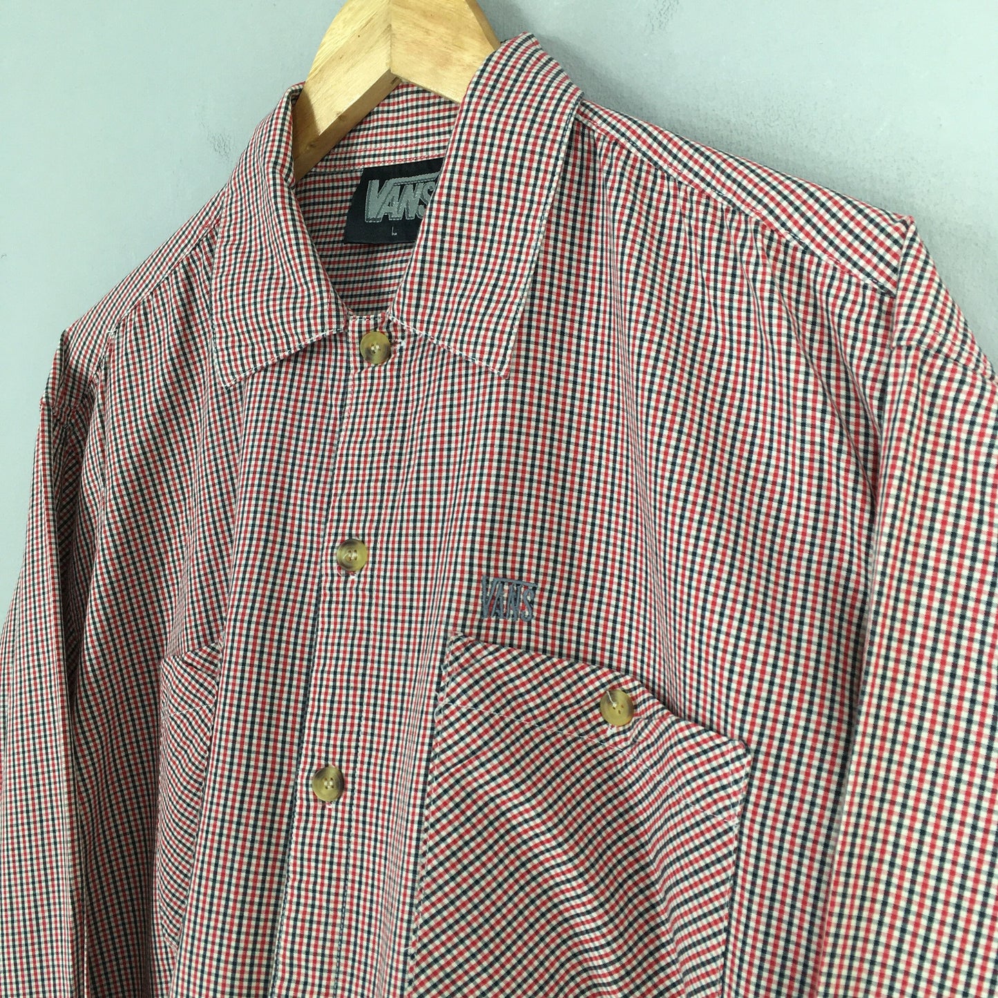 Vans Plaid Checkered Flannel Shirt Large