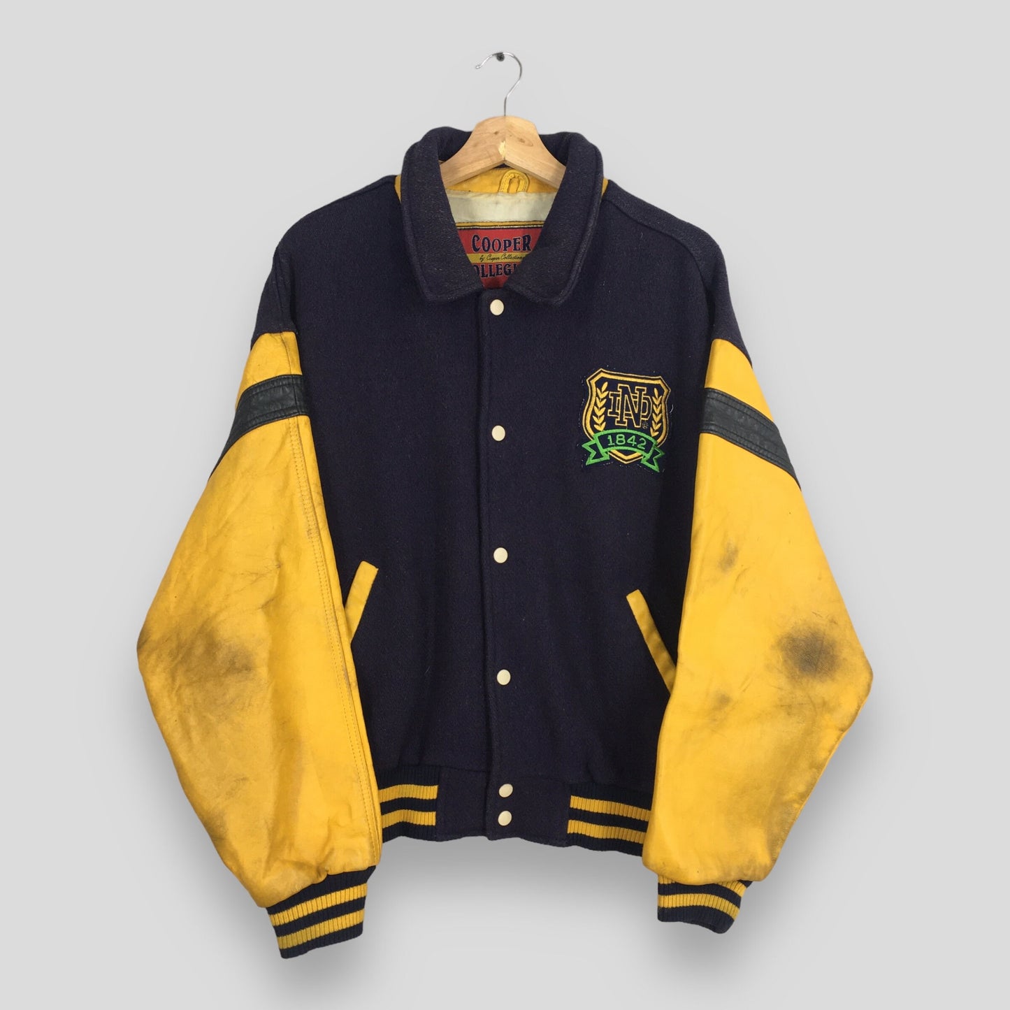 Notre Dame Football NCAA Varsity Jacket Large