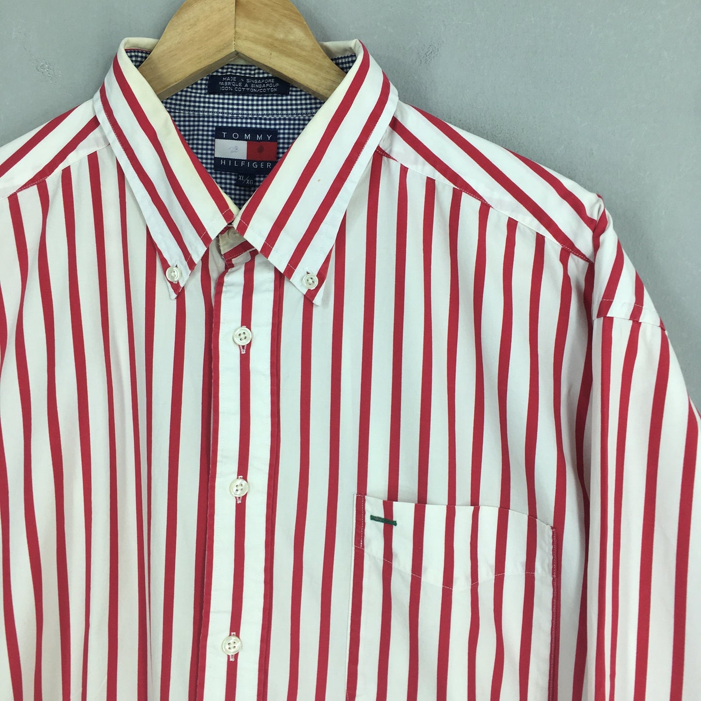 Tommy Hilfiger Red Stripes Oxfords XLarge