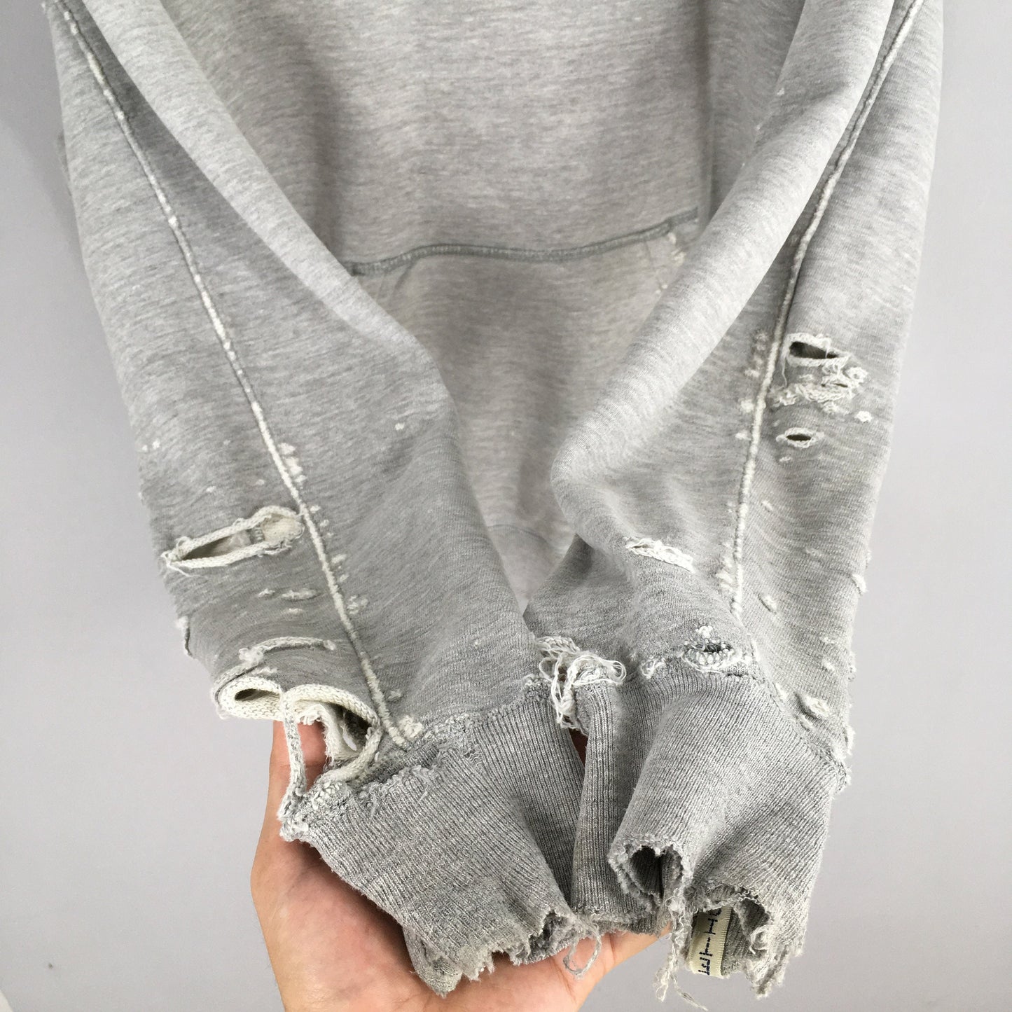 Remi Relief Yohji Japan Distressed Hoodies Pullover Large