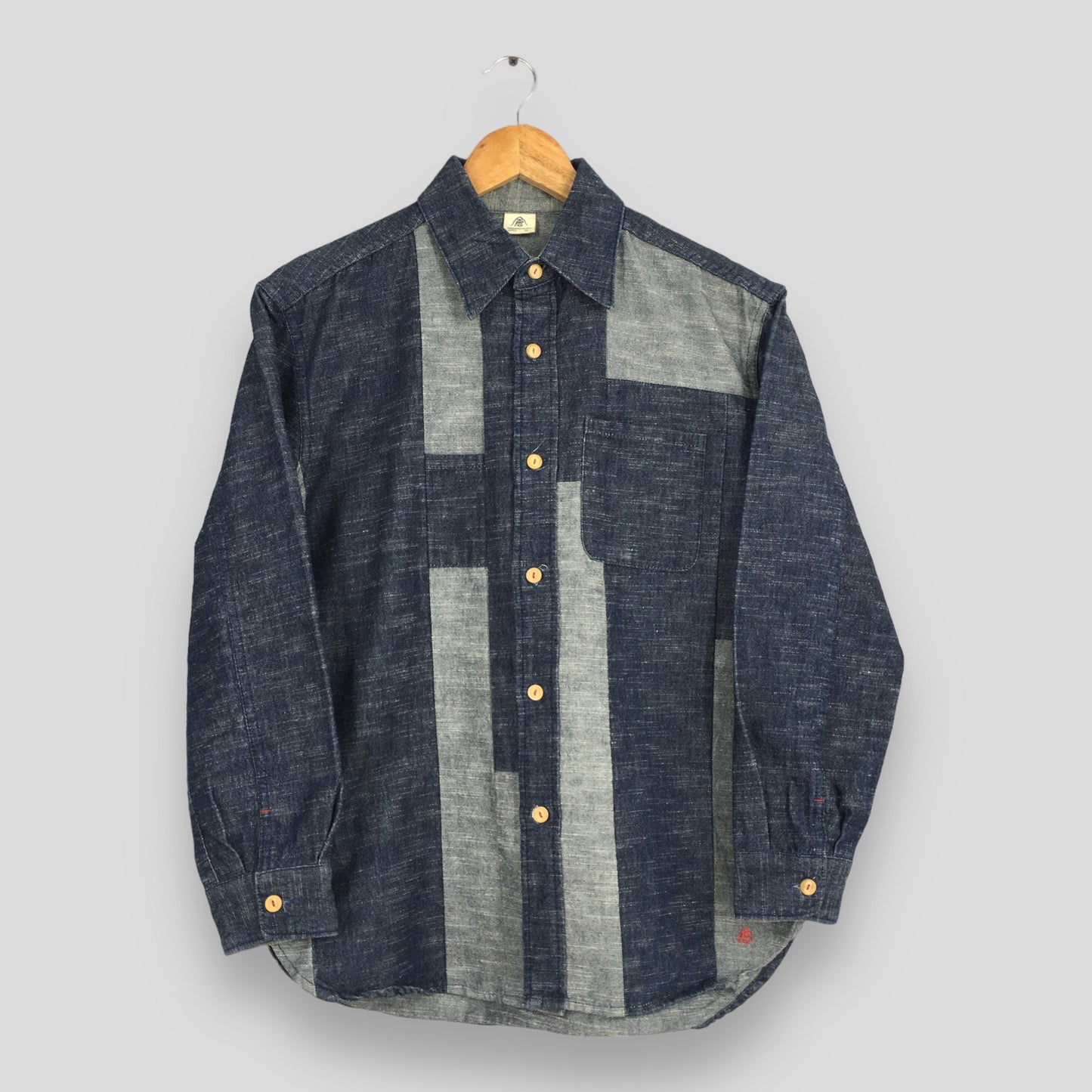 Patchwork Kurashiki Kojima Japan Jeans Indigo Shirt Medium