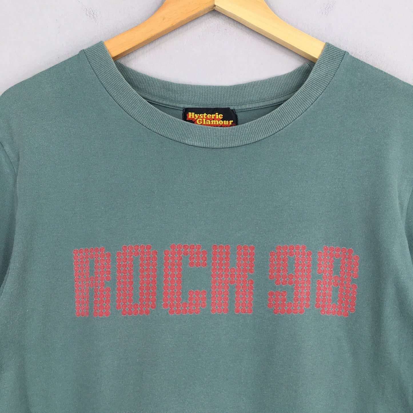 Hysteric Glamour Japan Rock 98 Green T shirt Small