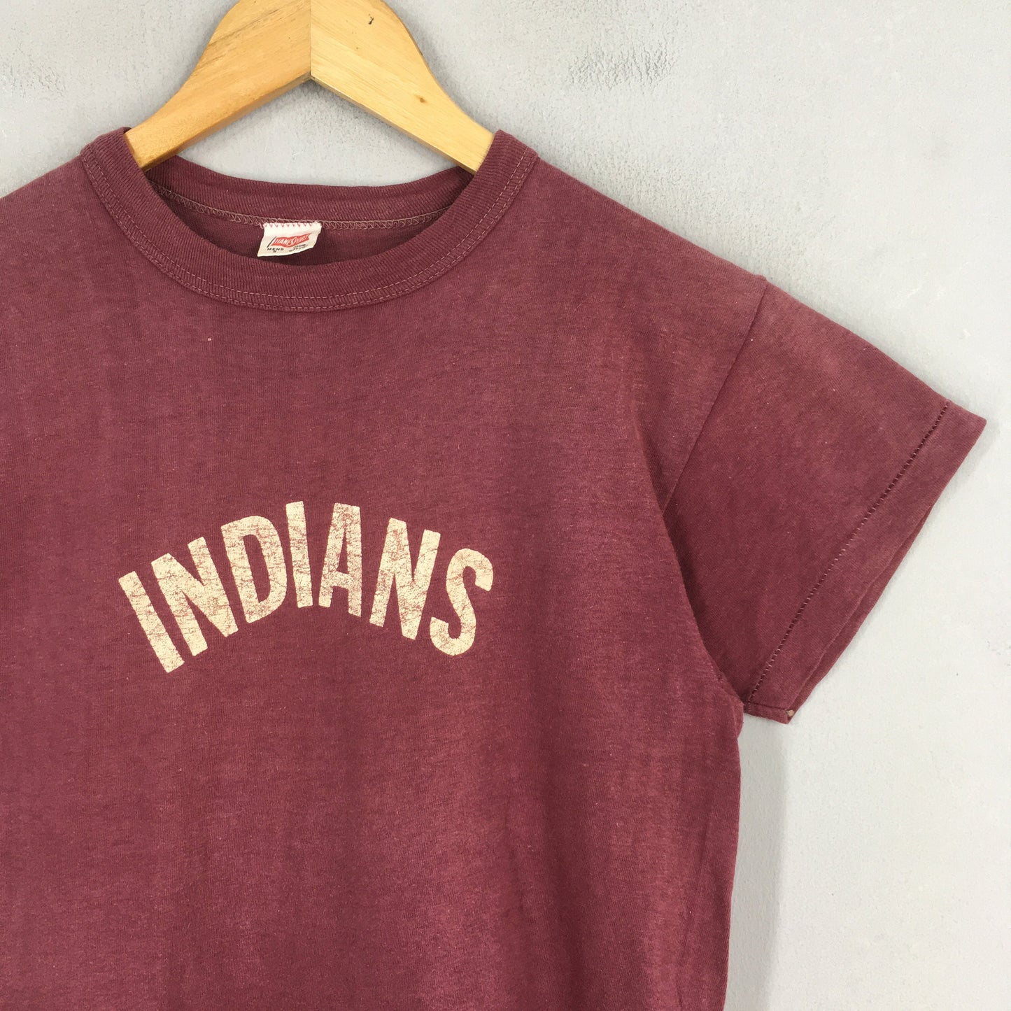 Vintage 1960's Hanes Sport Indians Plainfield Tshirt Small