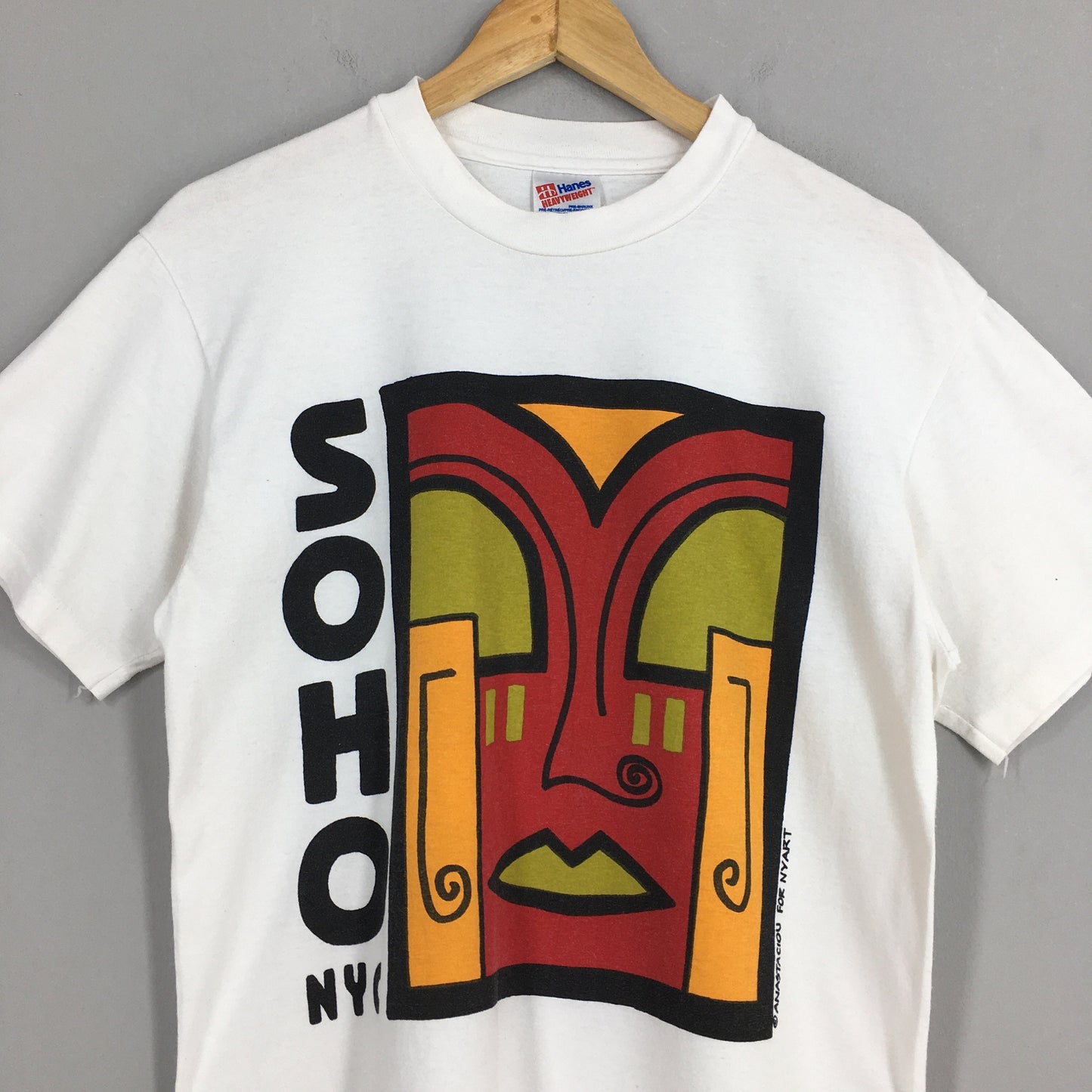 Soho Nyc Pop Art White T shirt Medium