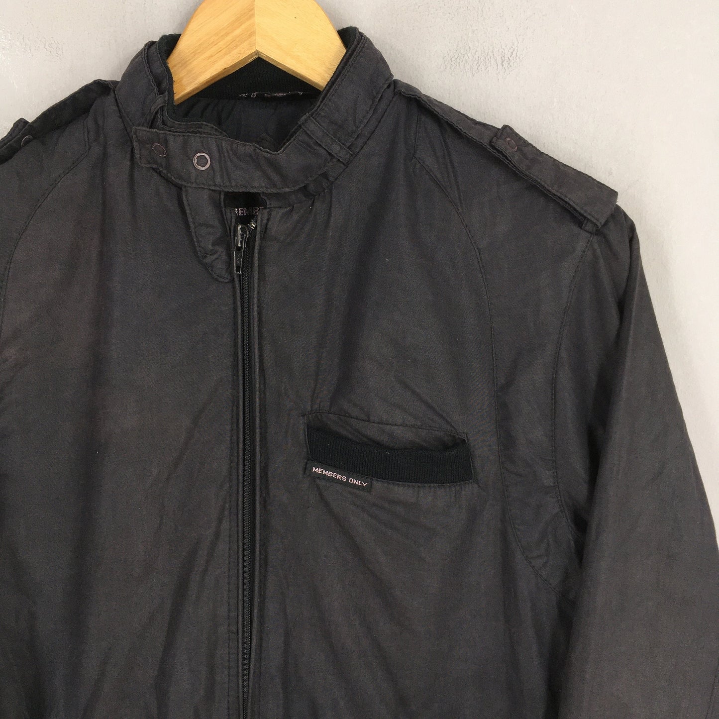 Members Only Harrington Black Jacket Small