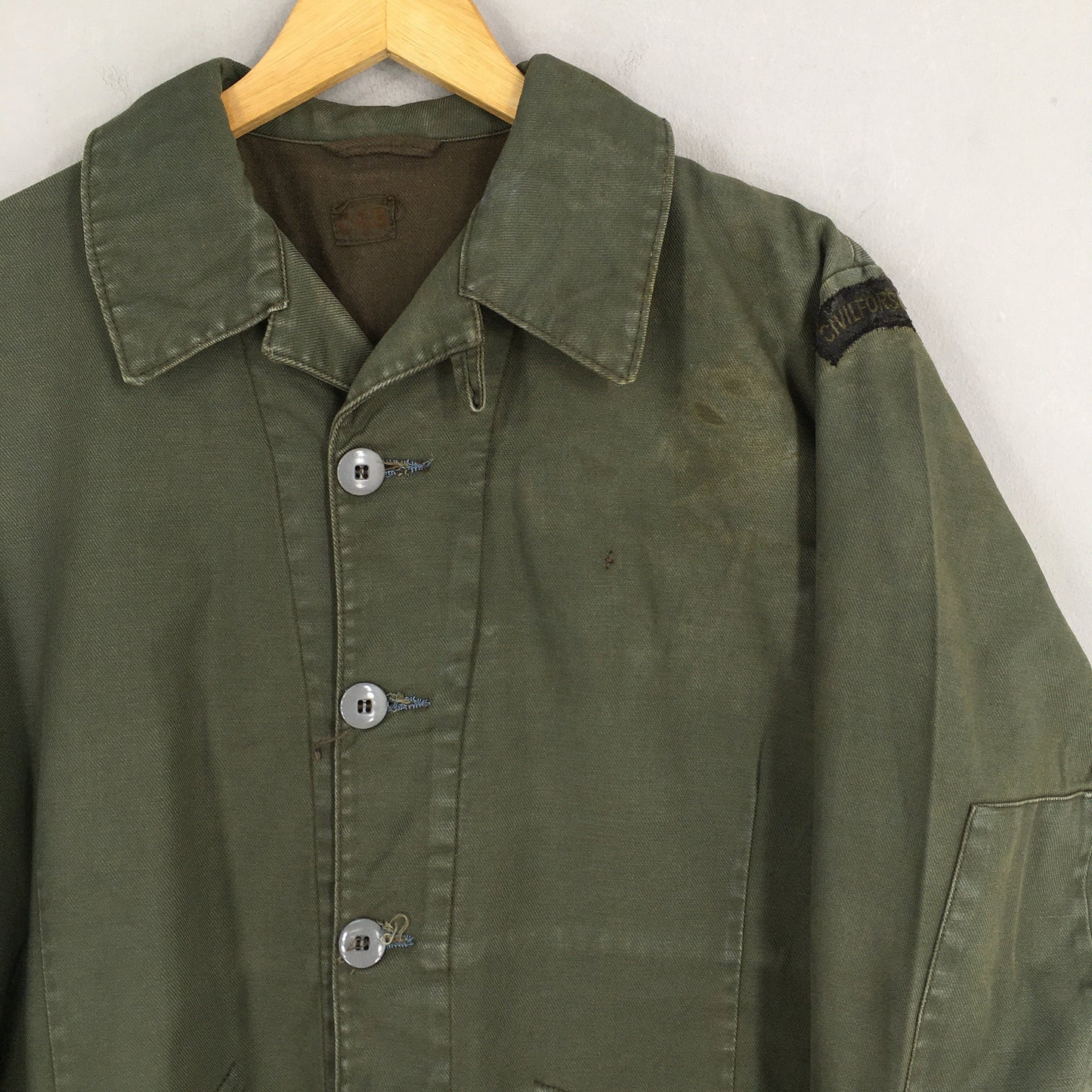 Swedish C48 Infrantry Military Olive Jacket Medium