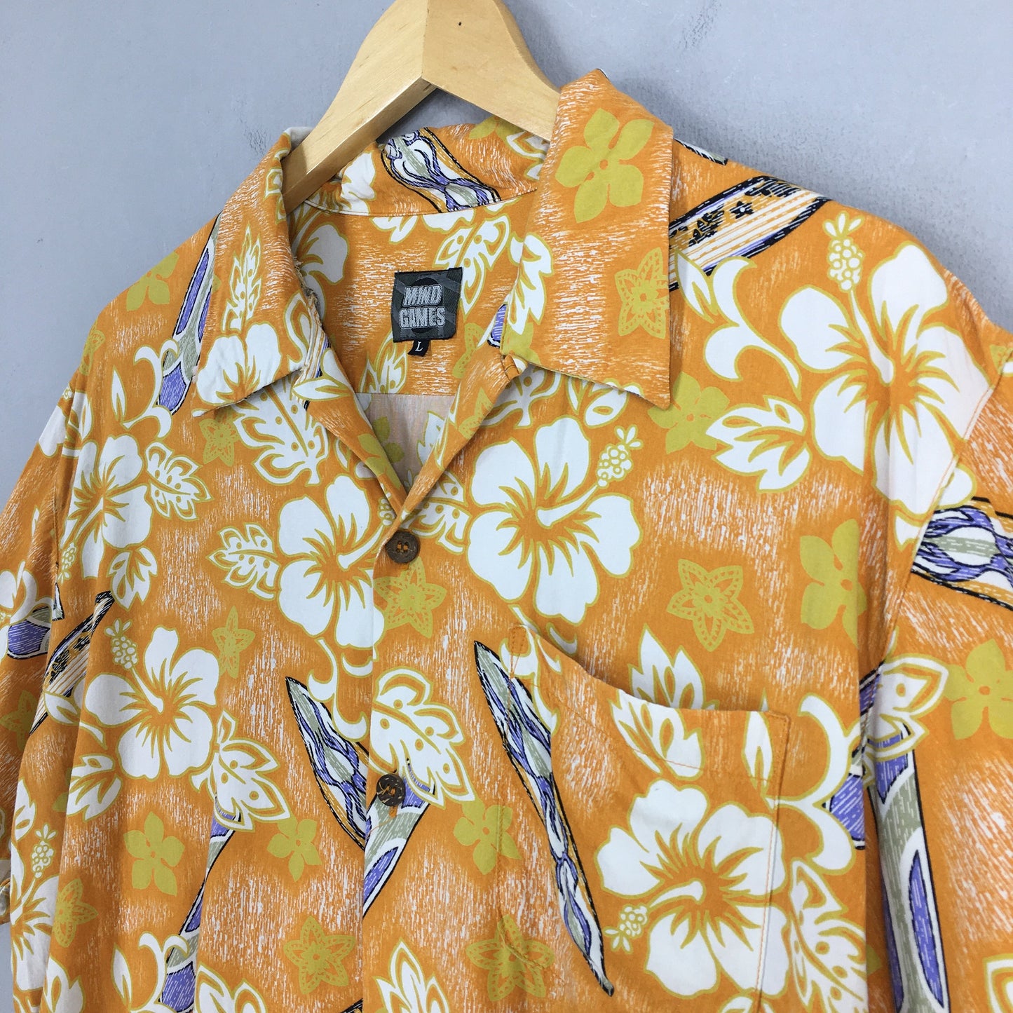 Aloha Beach Floral Shirt Large