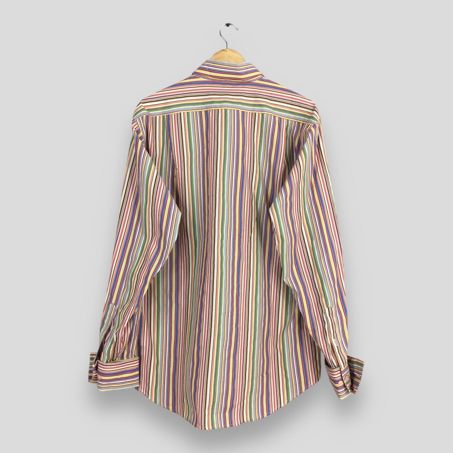 Paul Smith London Multicolor Stripes Flannel Shirt Large