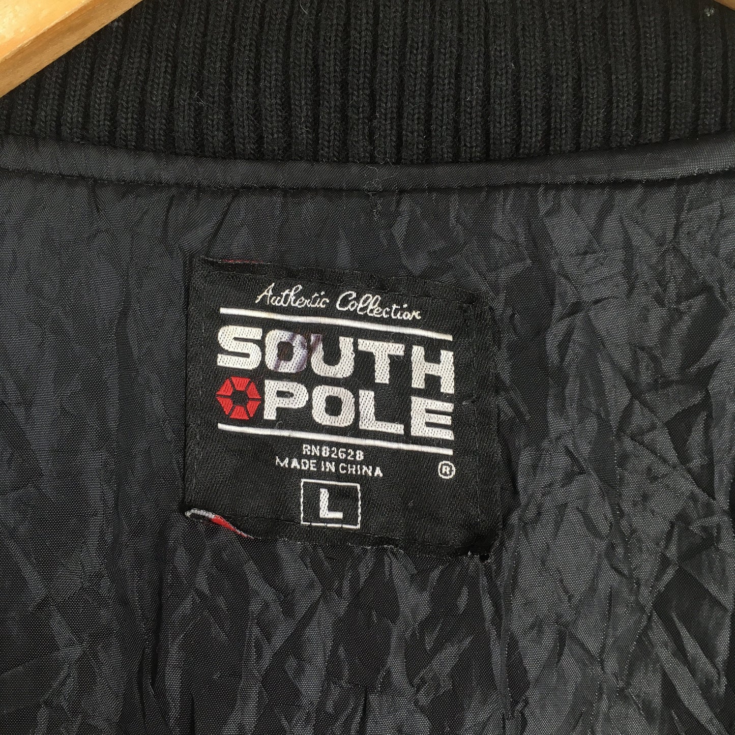 South Pole Varsity Leather Jacket Large