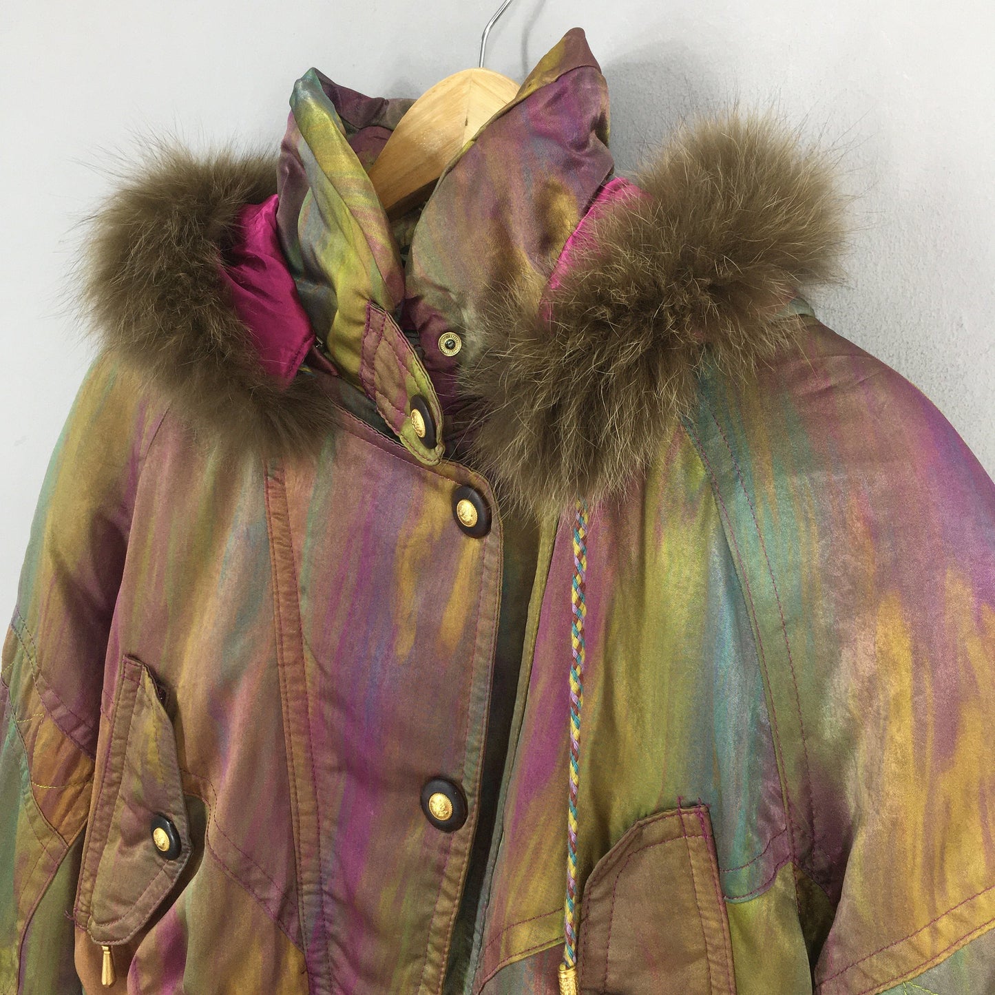 Evanova Multicolor Retro Ski Jacket Small